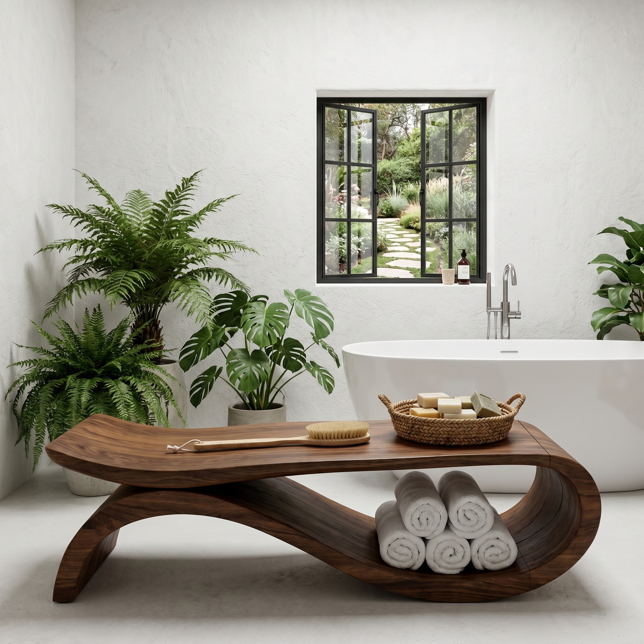 Modern Shower Bench For Bathroom