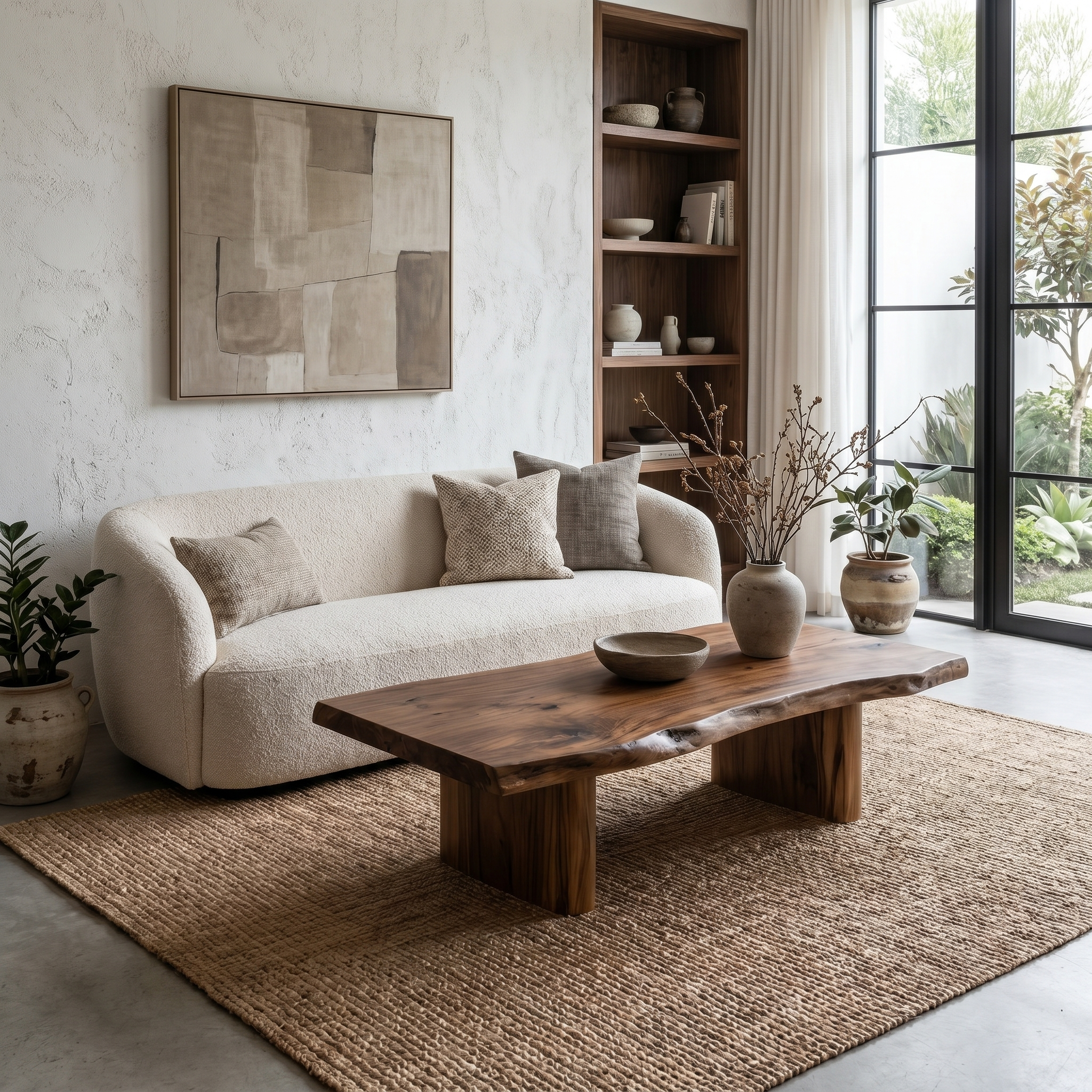 Rustic Wooden Coffee Table For Living Room