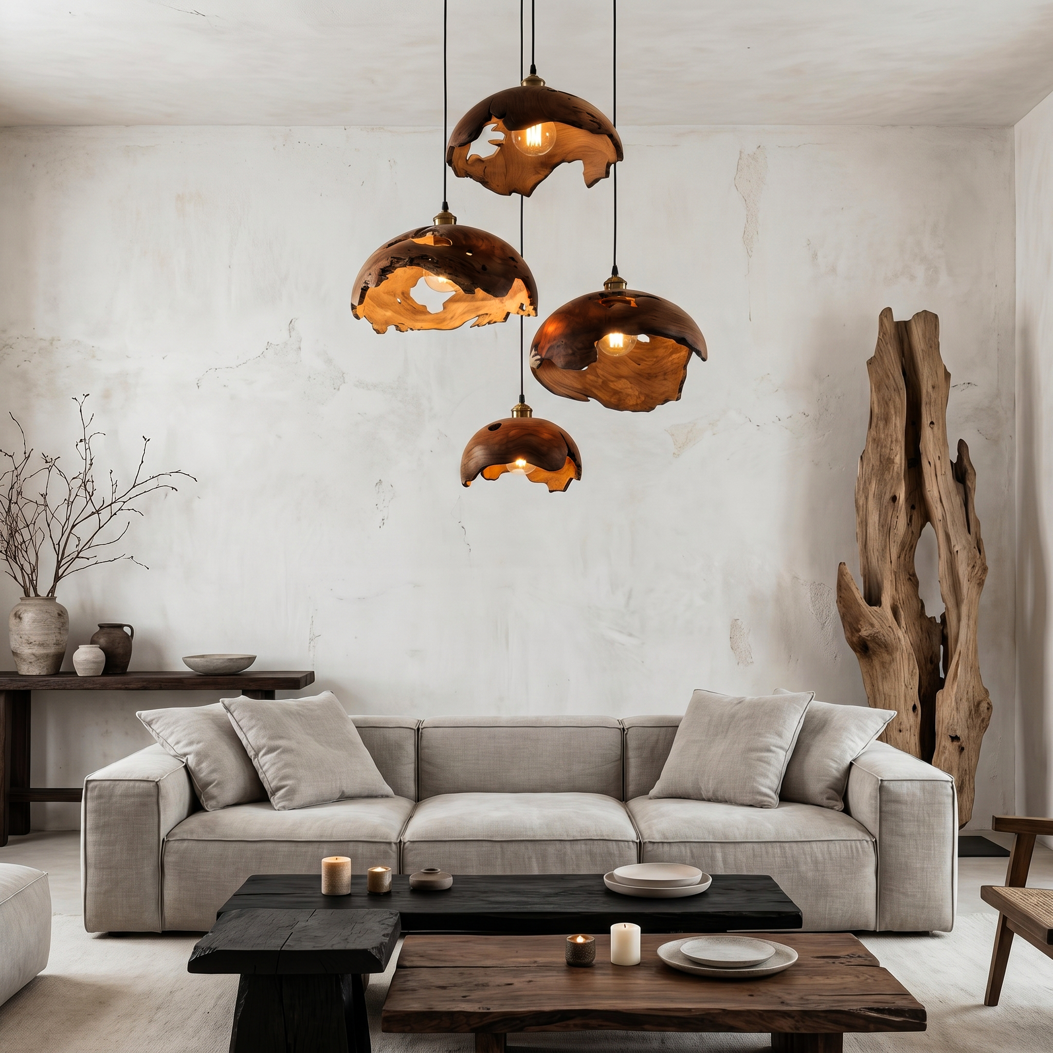 Modern Organic Pendant Lamp For Dining Room And Kitchen