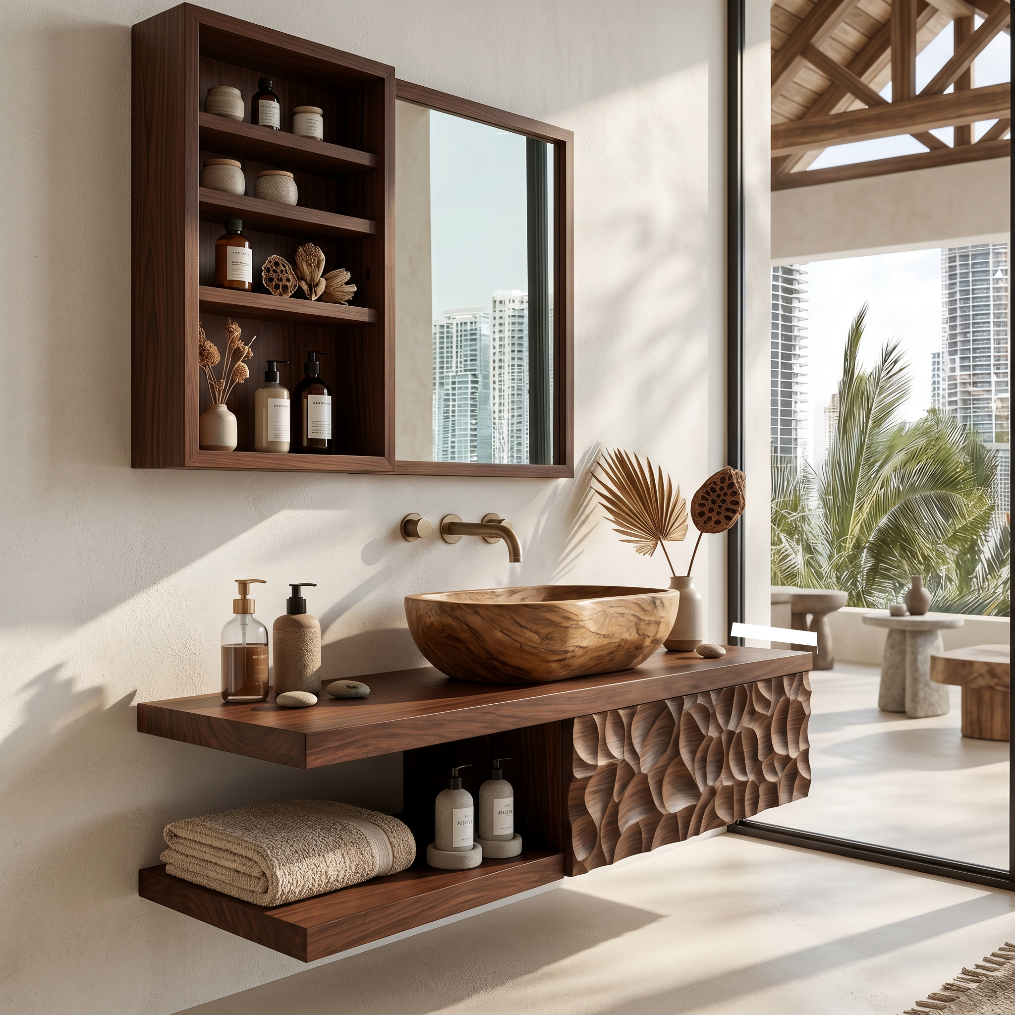 Handcrafted Floating Bathroom Vanity For Bathroom