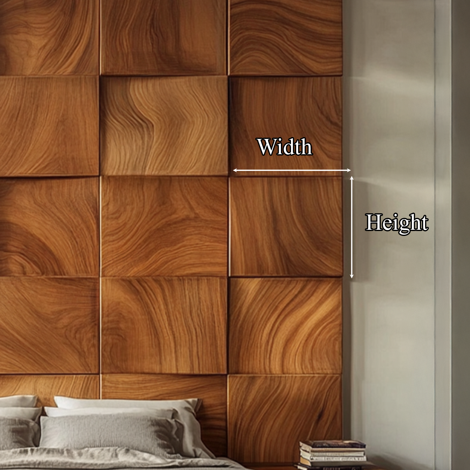 Wood Headboard Panels Solid Wood Wall Decor Bed Room
