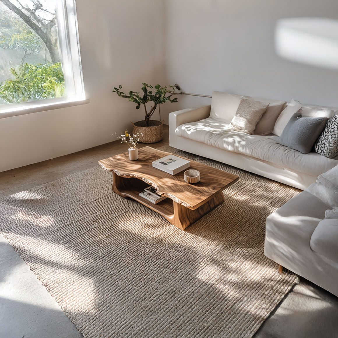 Rustic Handcrafted Coffee Table Living Room Or Reading Room