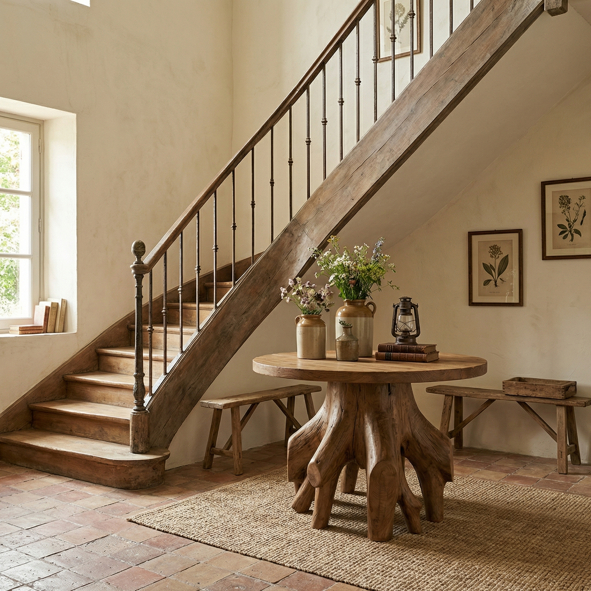 Organic Sculptural Foyer Table For Entryway Or Living Room
