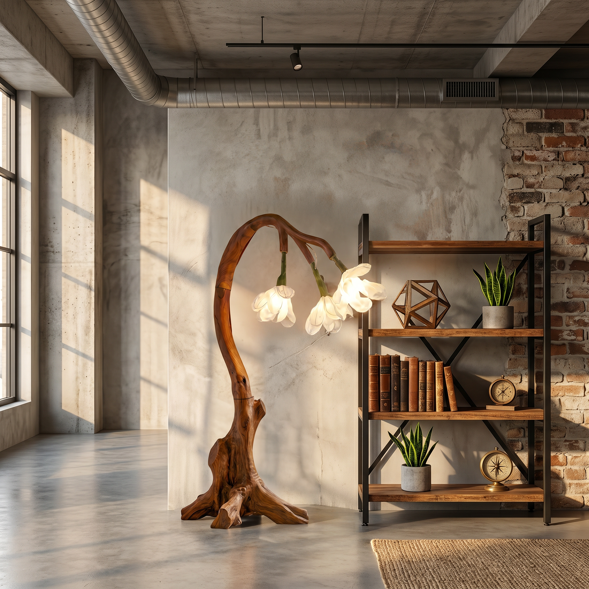 Organic Modern Floral Floor Lamp For Living Room And Bedroom