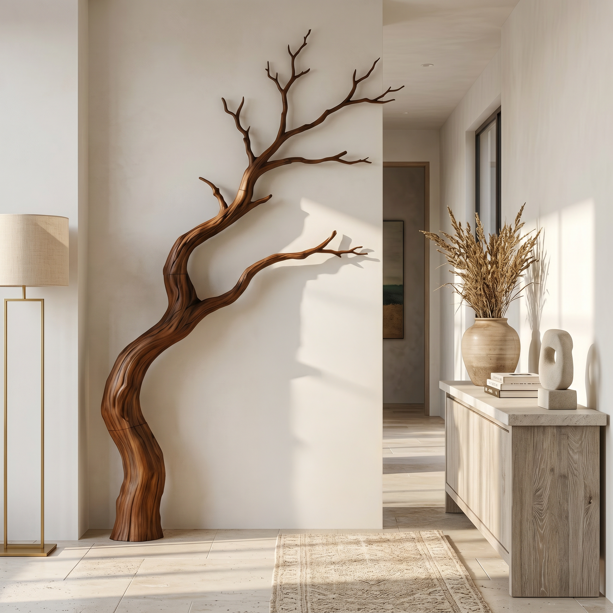 Modern Wall Decor Driftwood Branch Style For Living Room