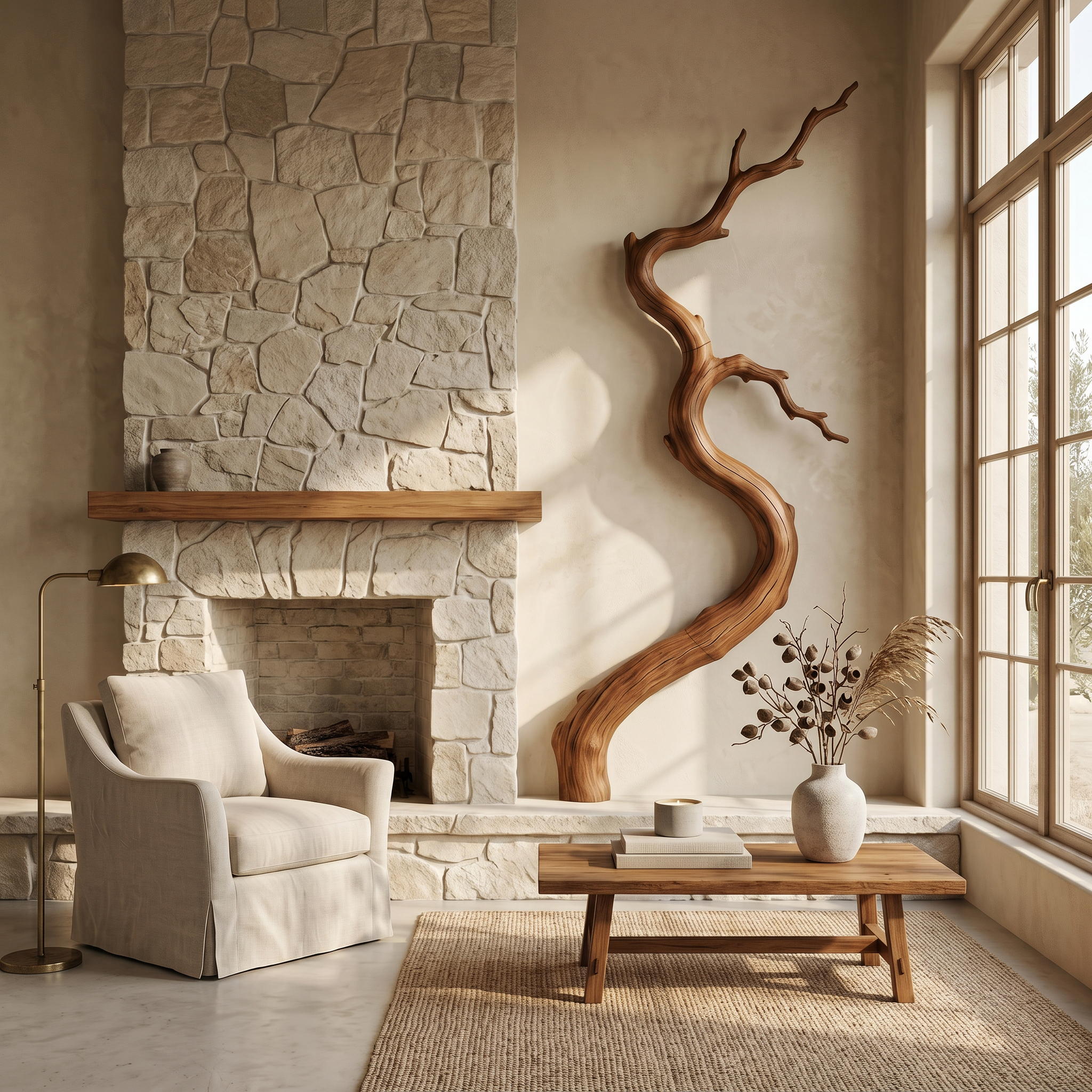 Nature Inspired Wall Decor Tree Branch Form For Entryway