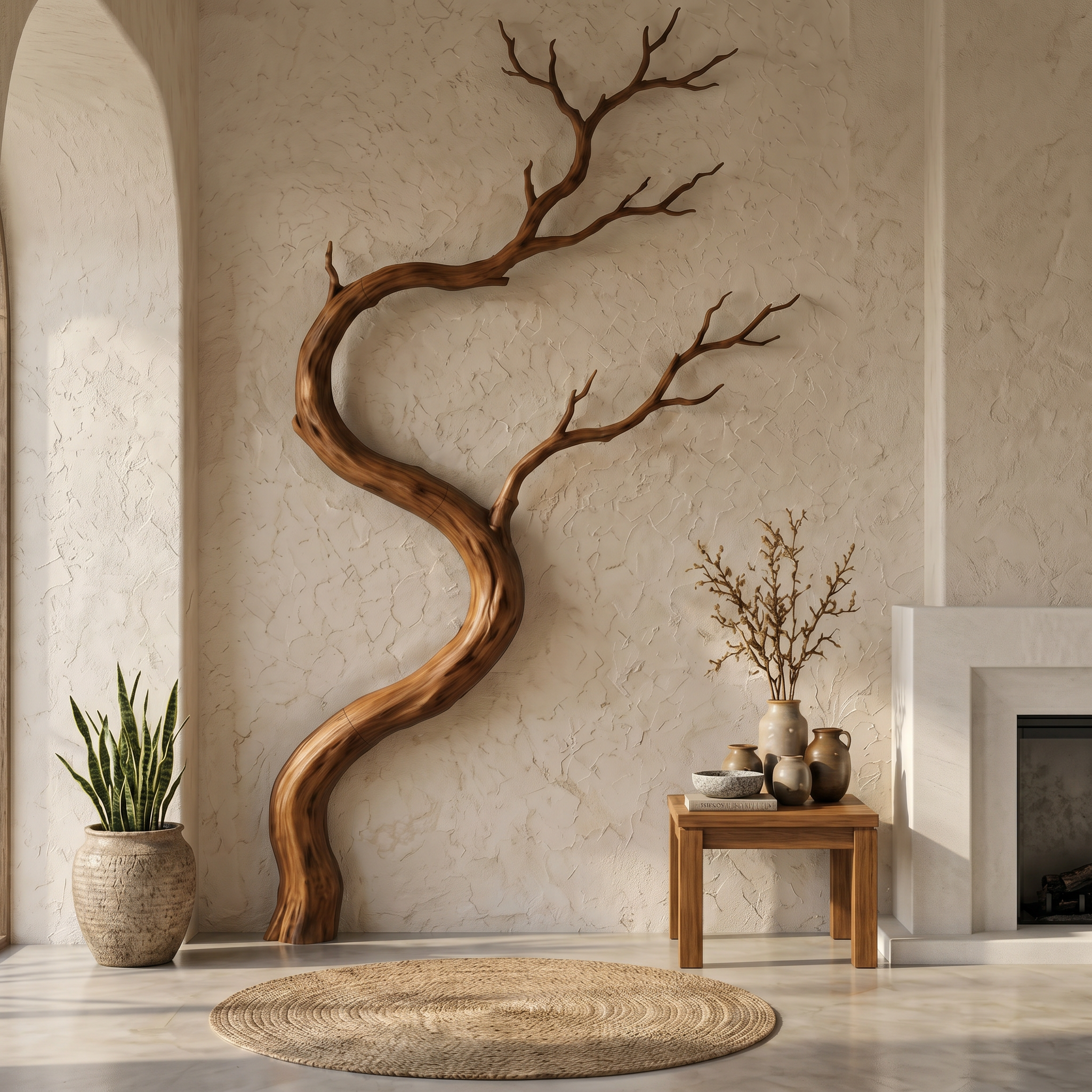 Artisan Wall Decor Driftwood Branch Design For Living Room