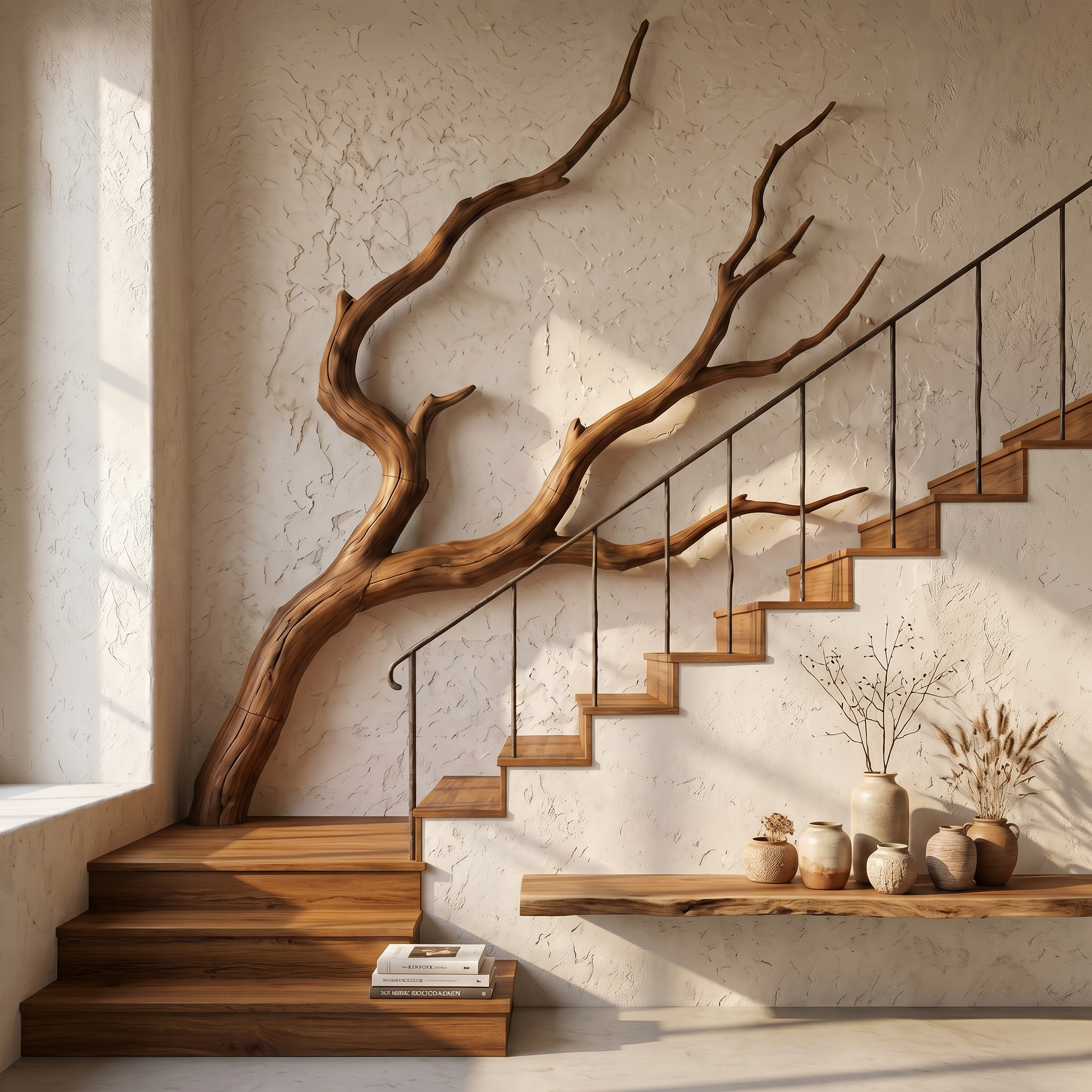 Minimalist Wall Decor Organic Branch Form For Living Room
