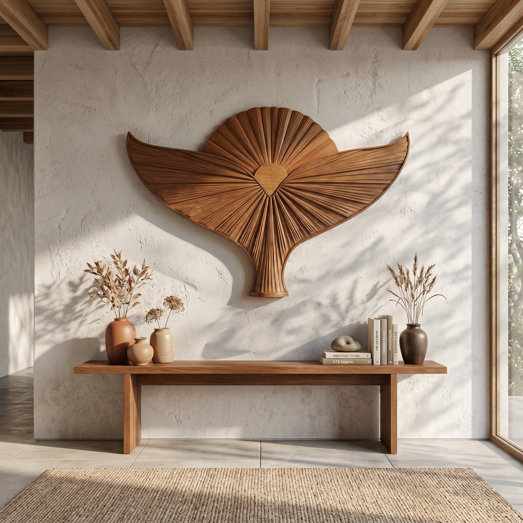 Organic Sculpture Bird Wall For Living Room And Entryway