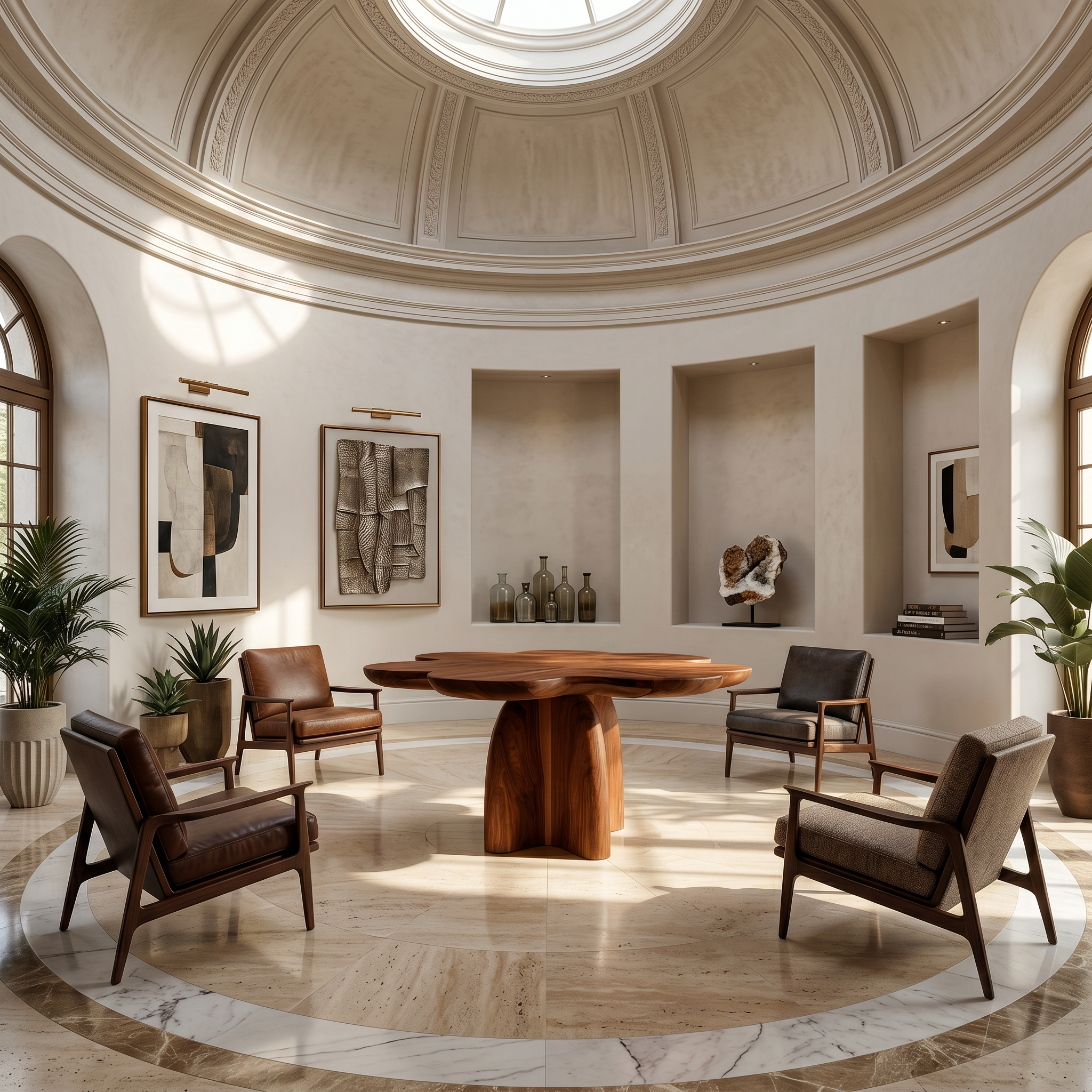 Rustic Foyer Table With Handcrafted Solid Wood Pedestal Base For Entryway And Hallway