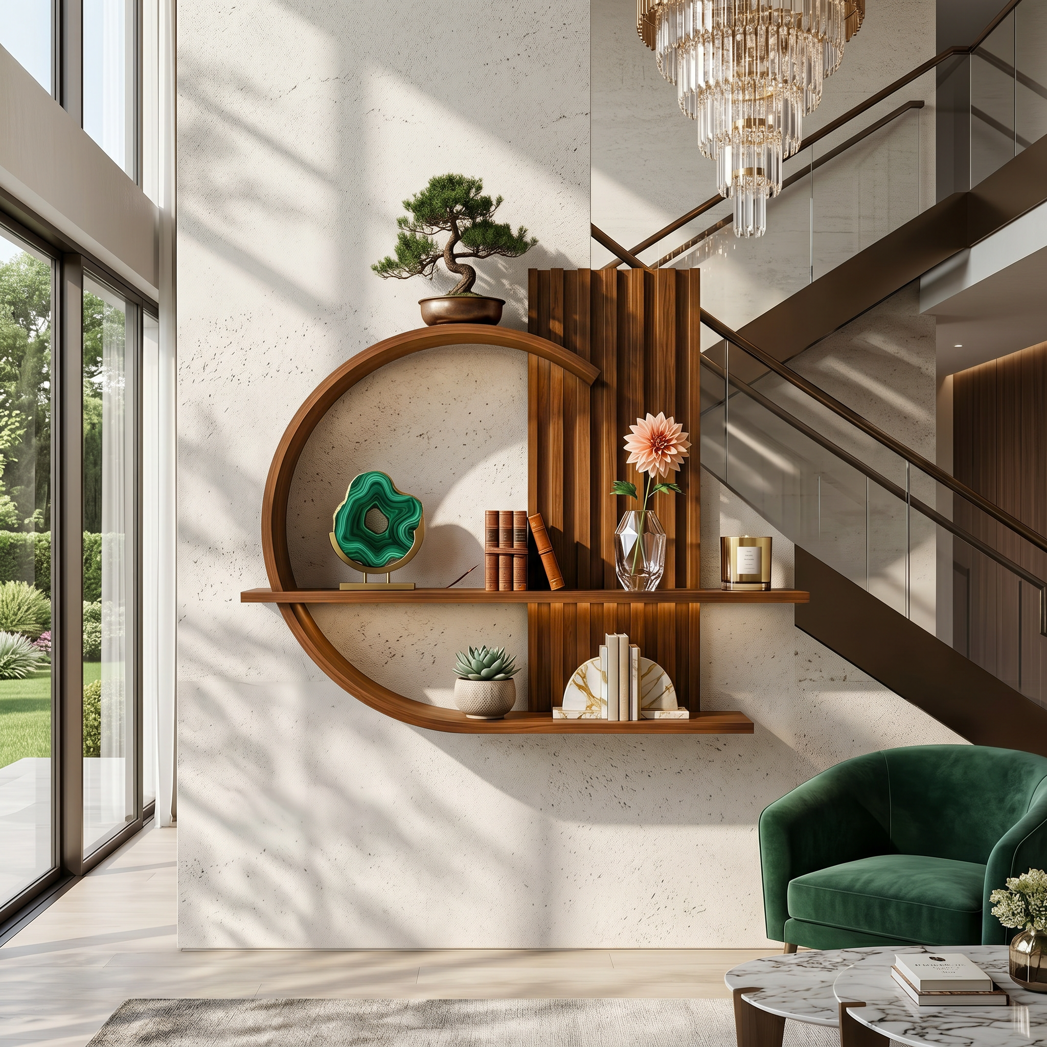 Japandi Organic Modern Wall Shelf Living Room And Bedroom