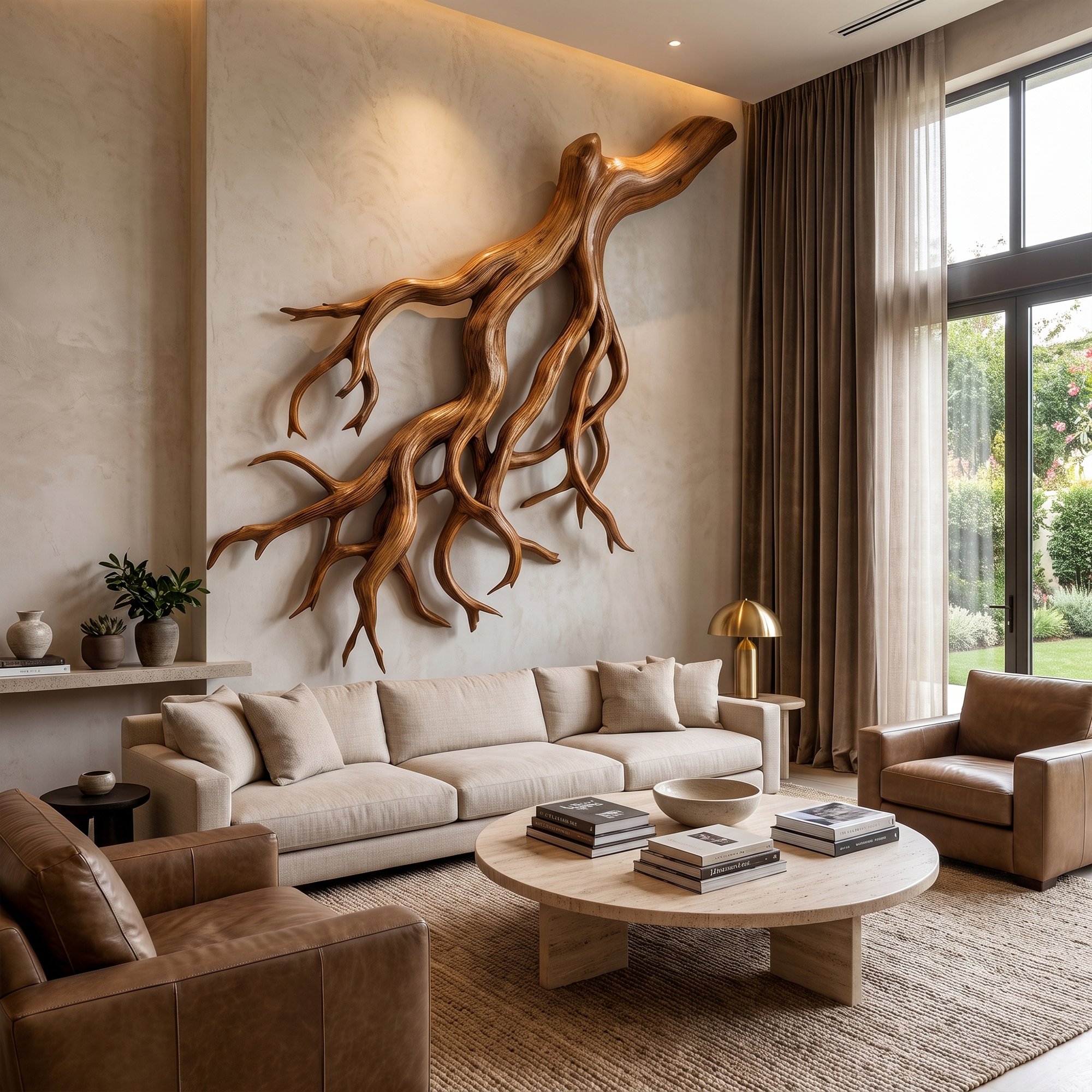 Rustic Tree Root Wall Art Living Room And Lounge
