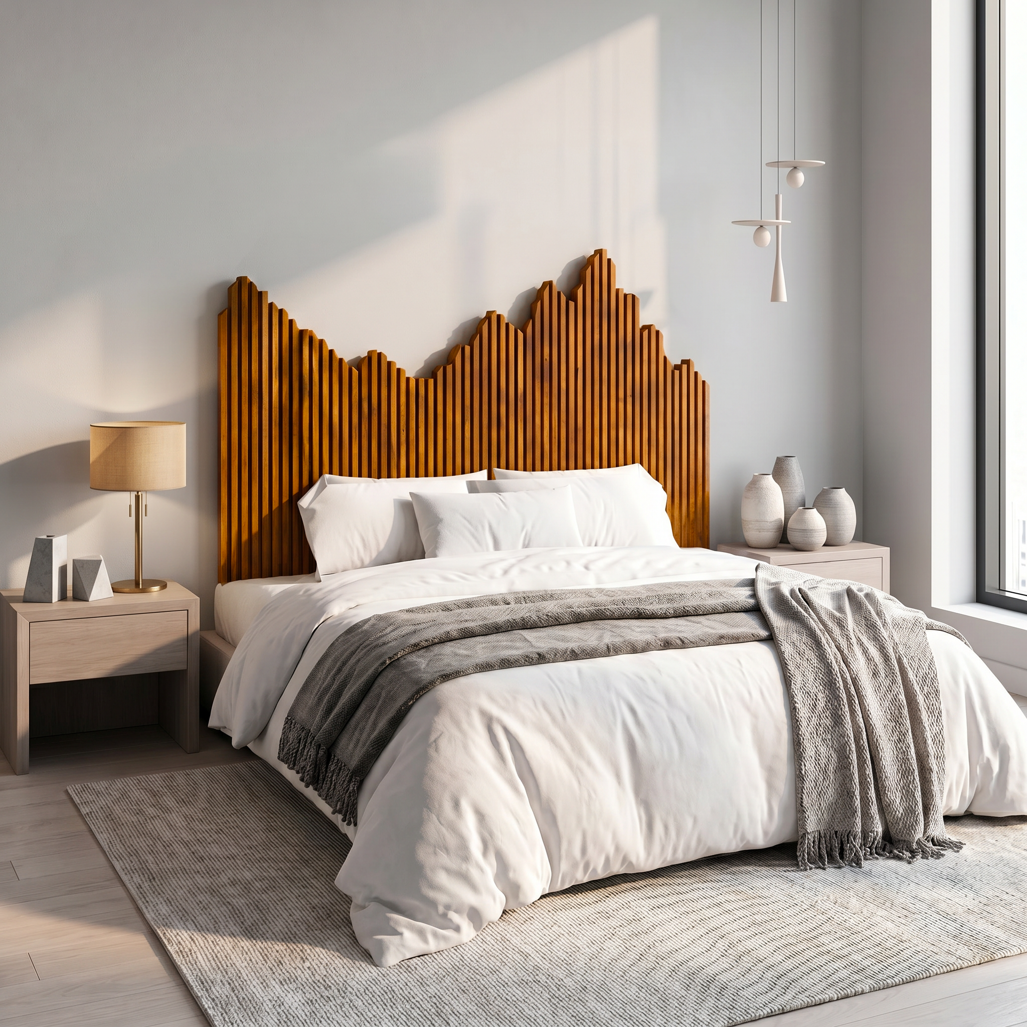 Organic Headboard Wooden Bed Headboard For Bedroom