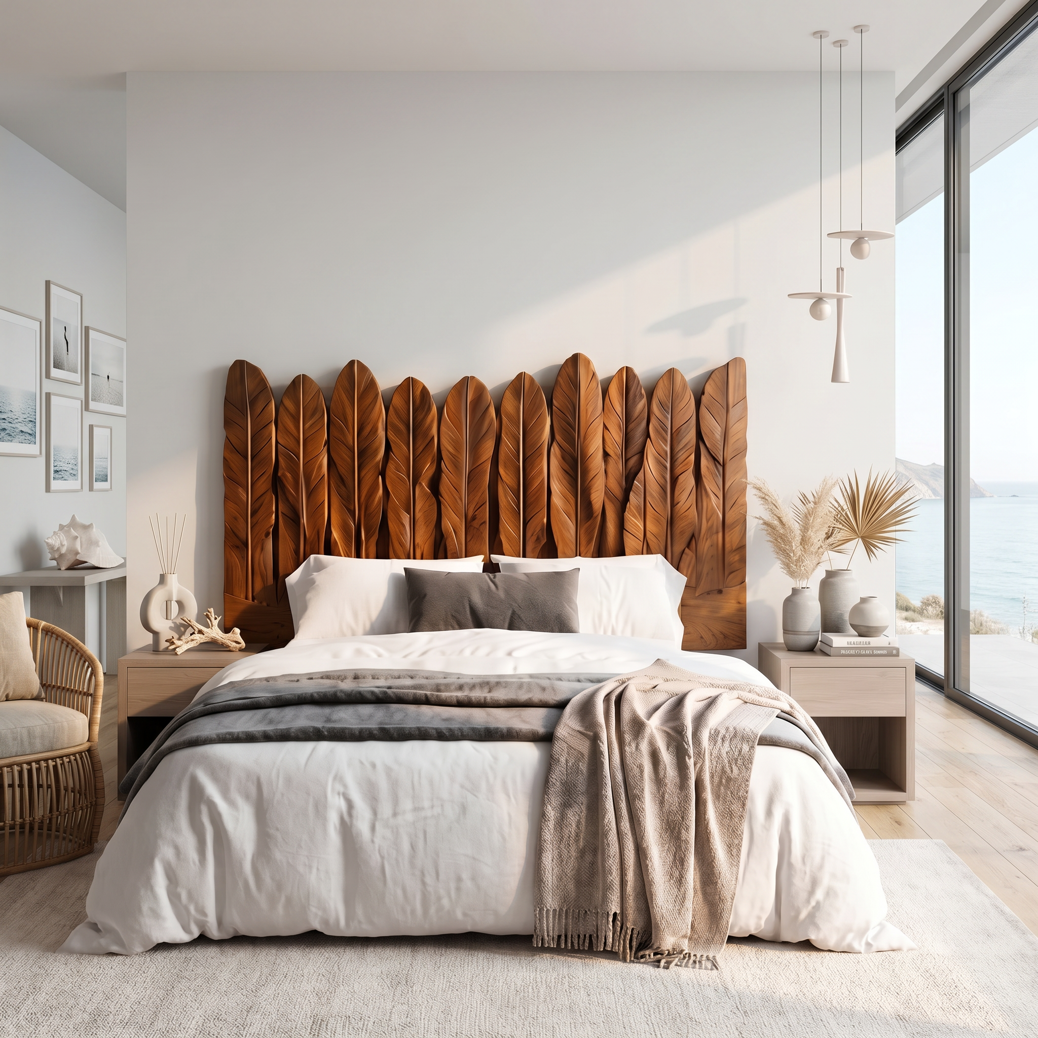 Rustic Live Edge Headboard Wooden Bed Headboard For Bedroom