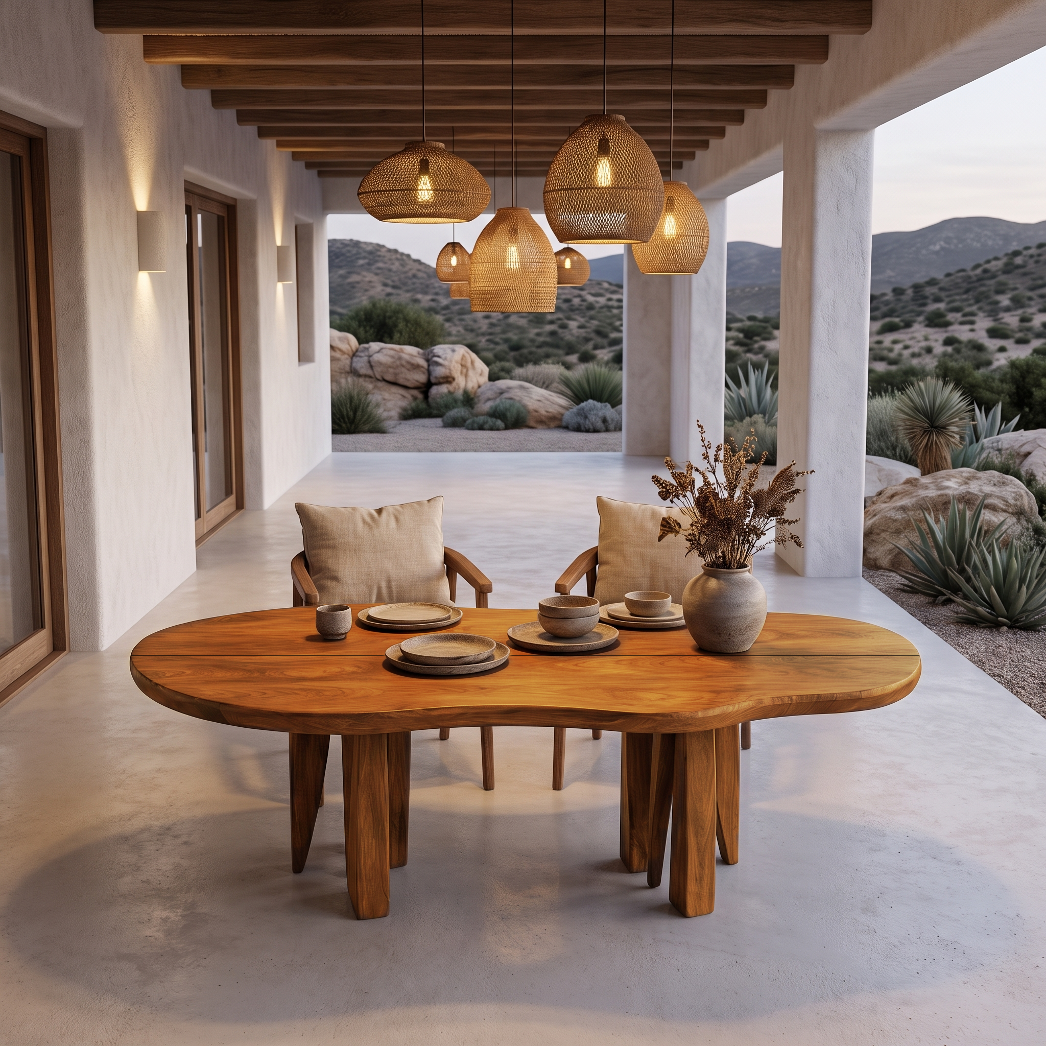 Modern Oval Dining Table Handcrafted Solid Wood Dining Table For Dining Room