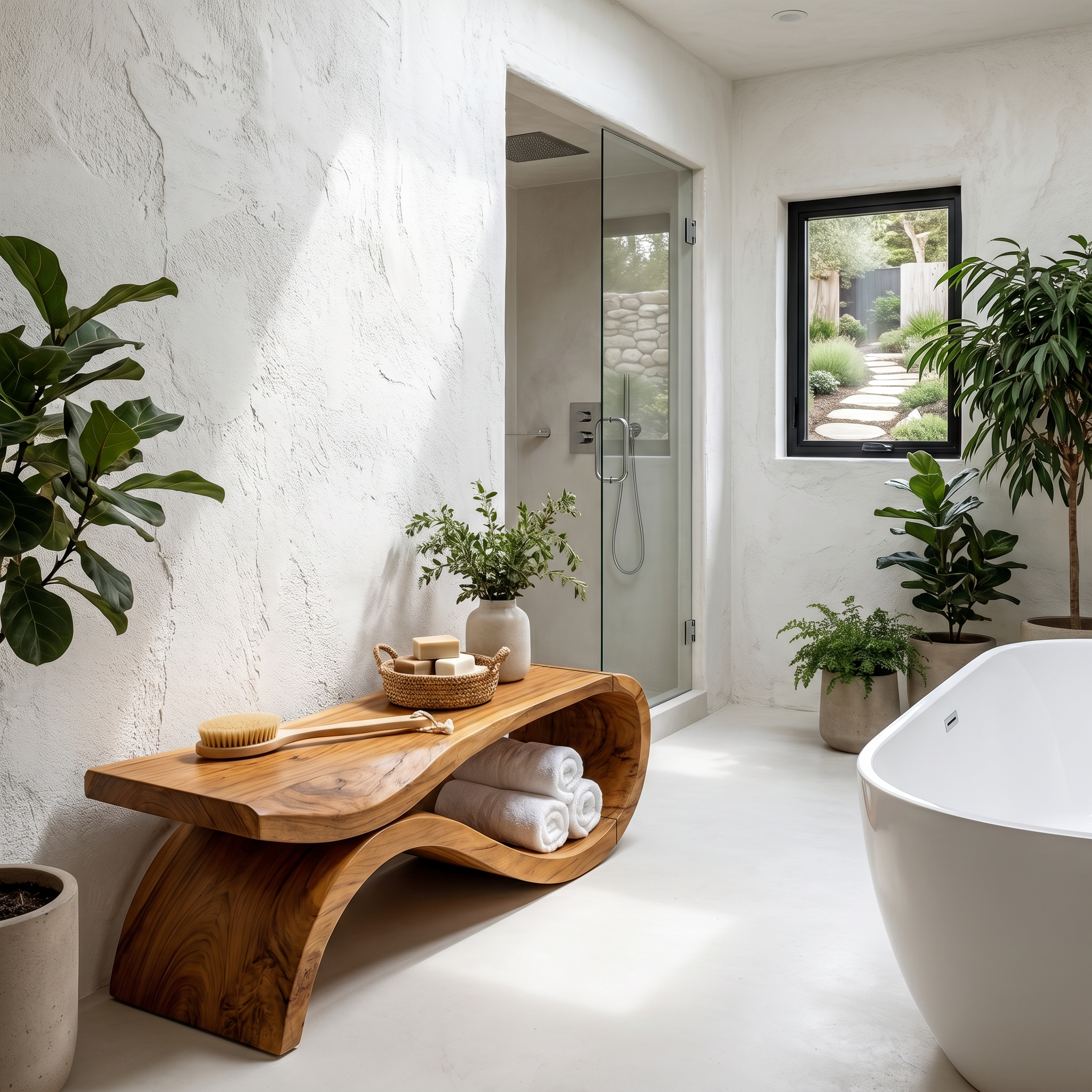 Modern Shower Bench For Bathroom