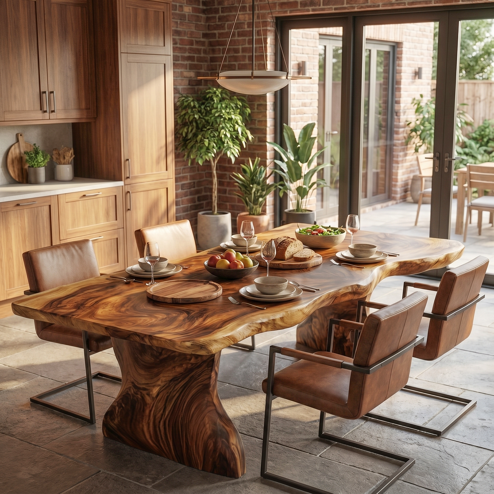 Rustic Dining Table Live Edge Design For Dining Room