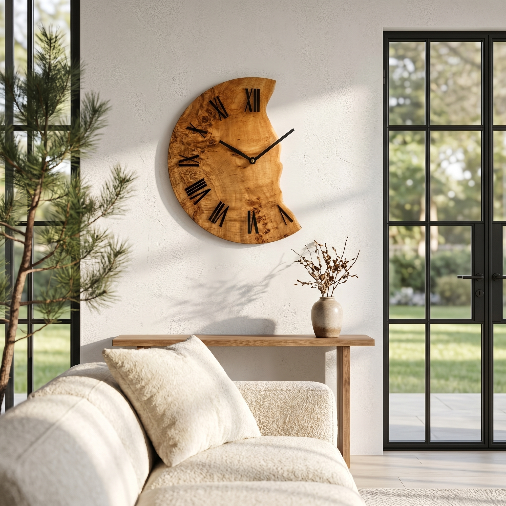 Organic Live Edge Clock For Home Decor
