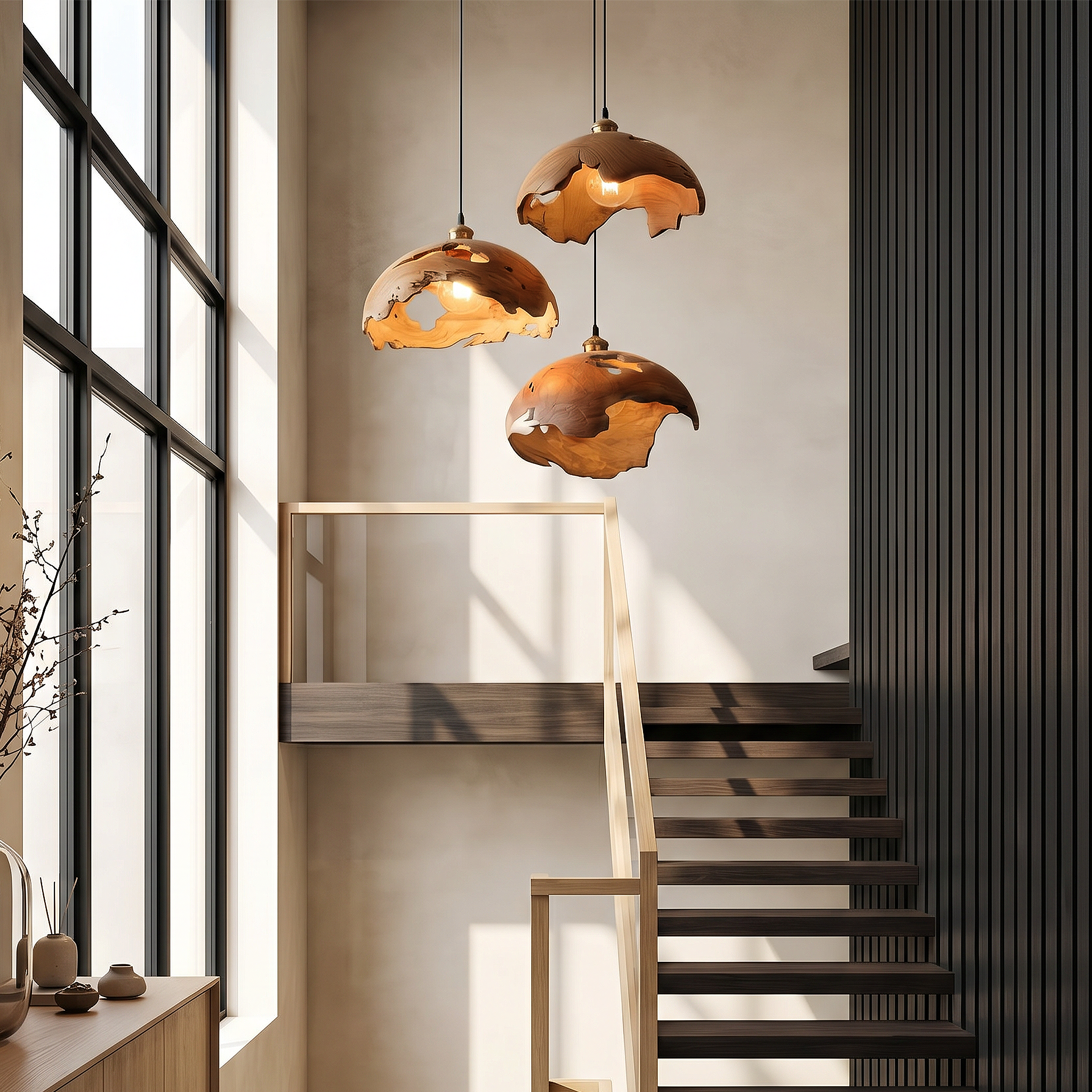 Modern Organic Pendant Lamp For Dining Room And Kitchen
