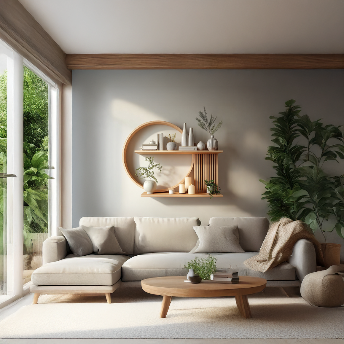 Japandi  Wall Decor Shelf Living Room And Lounge