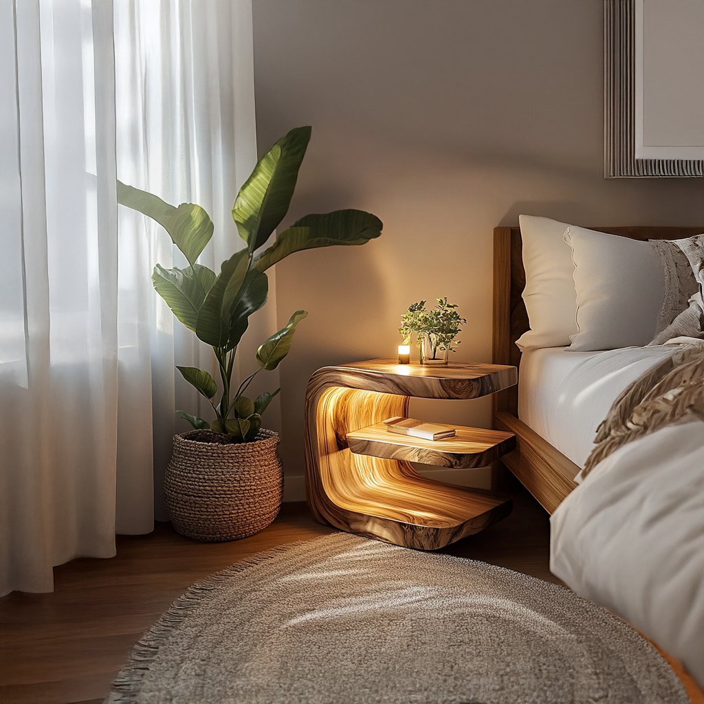 Mid Century Nightstand Bedroom