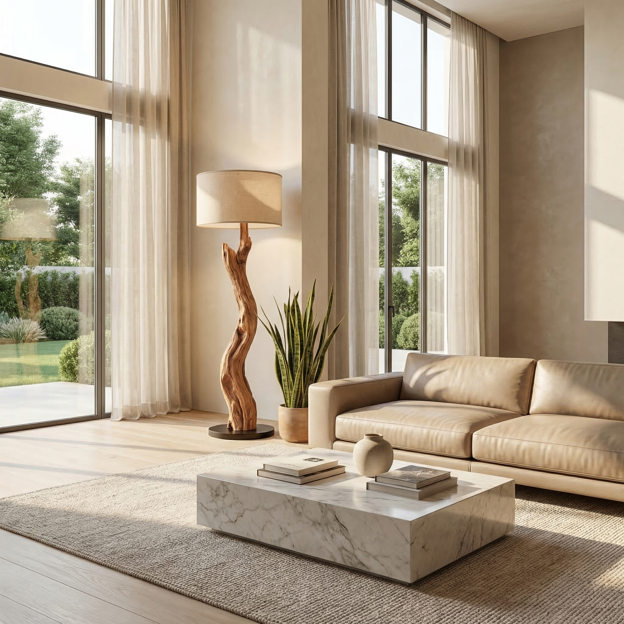 Organic Modern Standing Lamp For Bedroom And Living Room