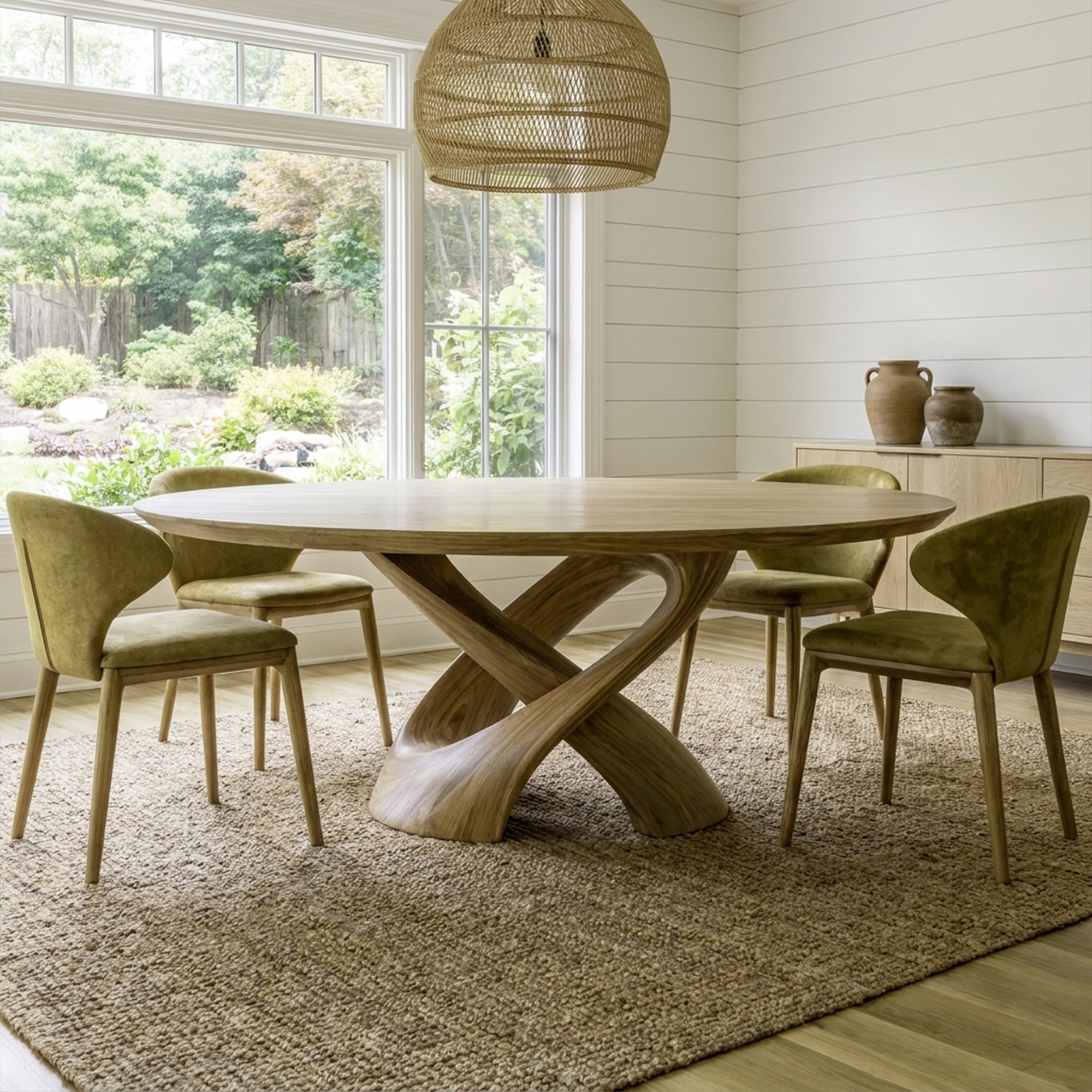 Rustic Handmade Live Edge Dining Table Kitchen