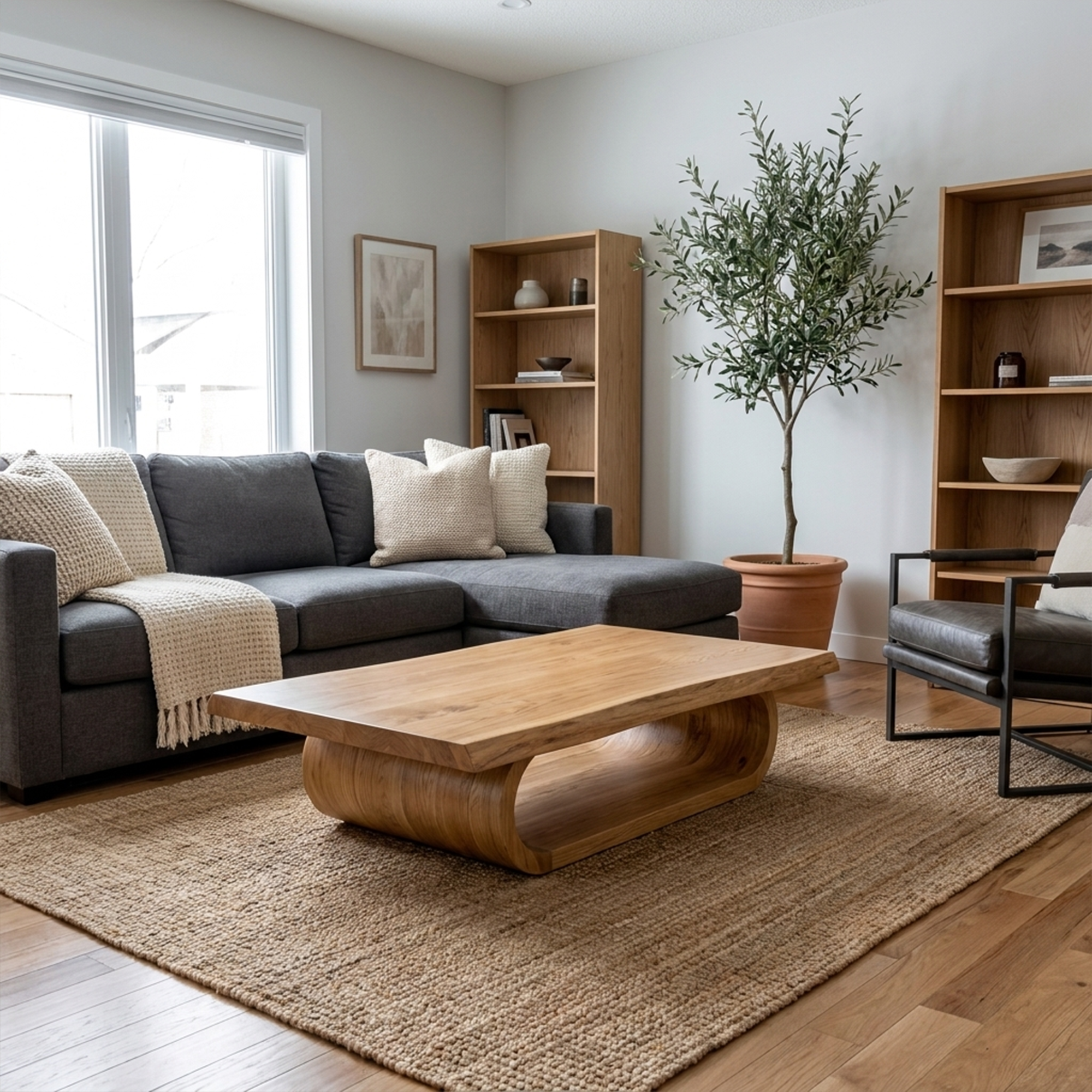 Mid Century Wave Coffee Table Living Room And Sitting Room