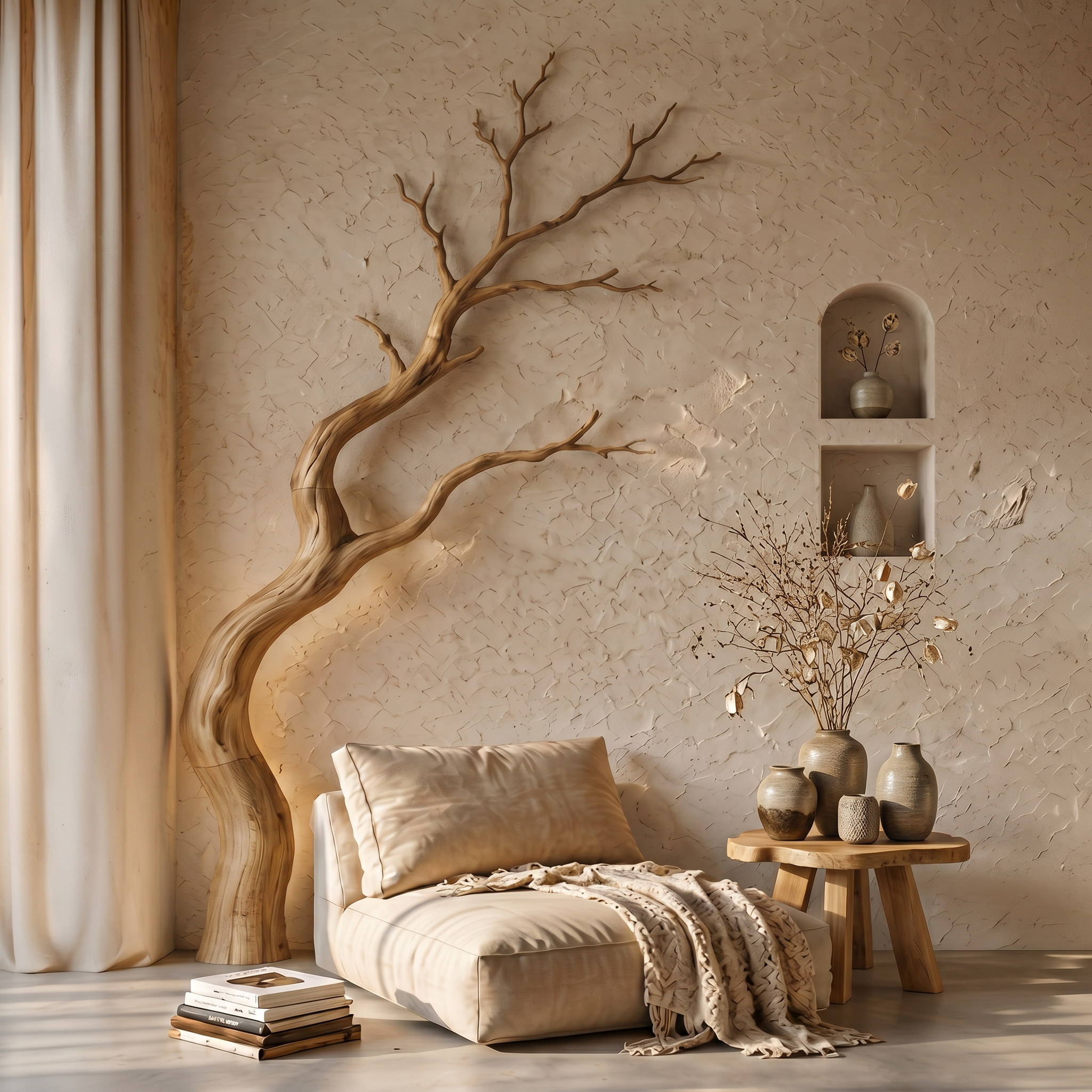 Modern Wall Decor Driftwood Branch Style For Living Room