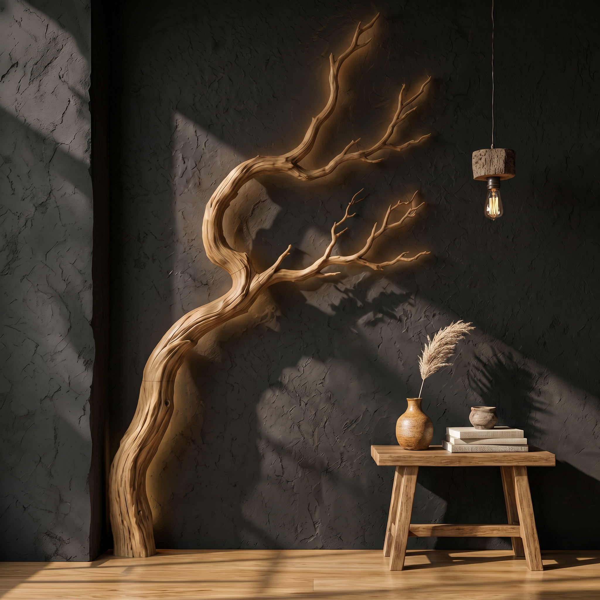 Organic Wall Decor Sculptural Tree For Living Room