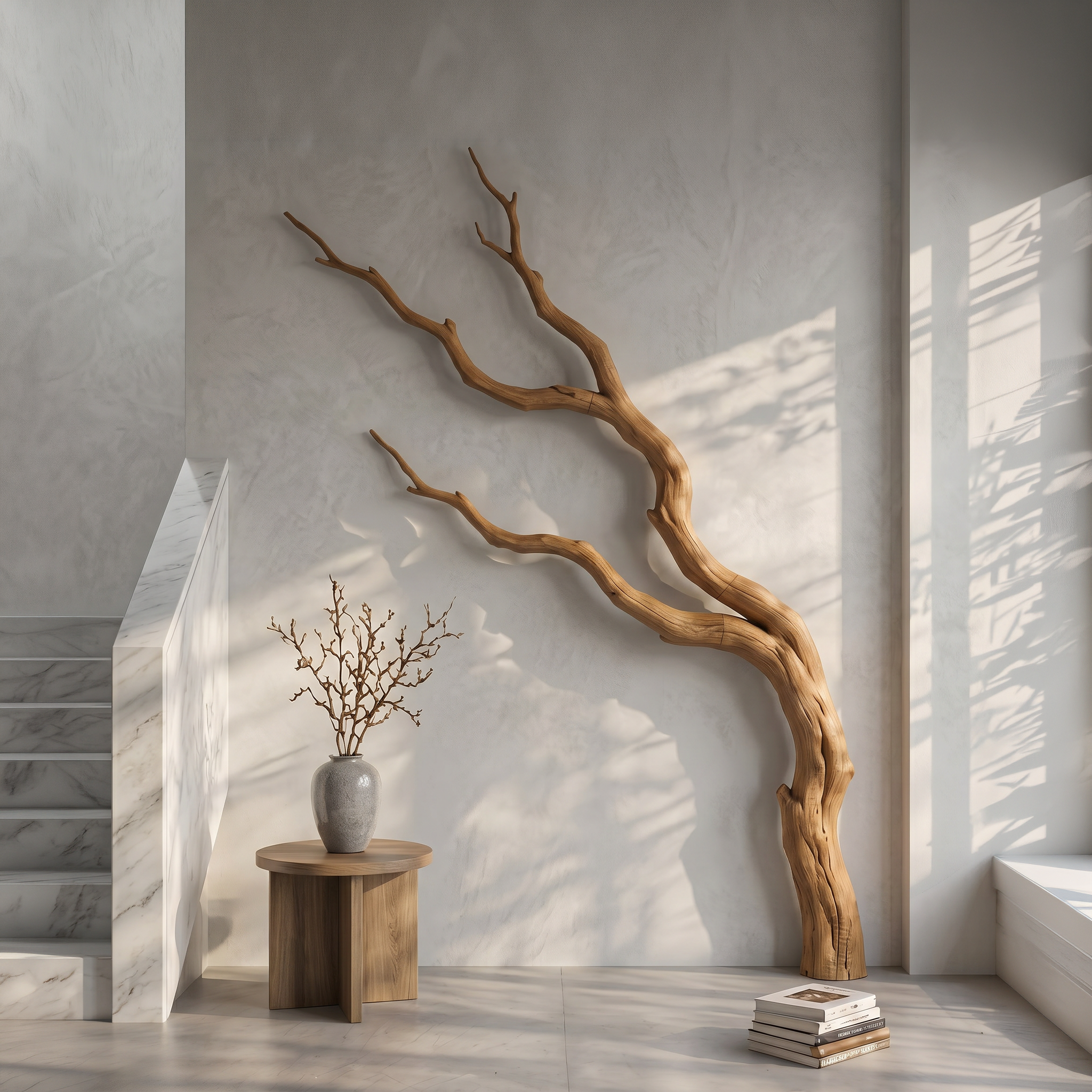 Contemporary Wall Decor Sculptural Branch Design For Living Room