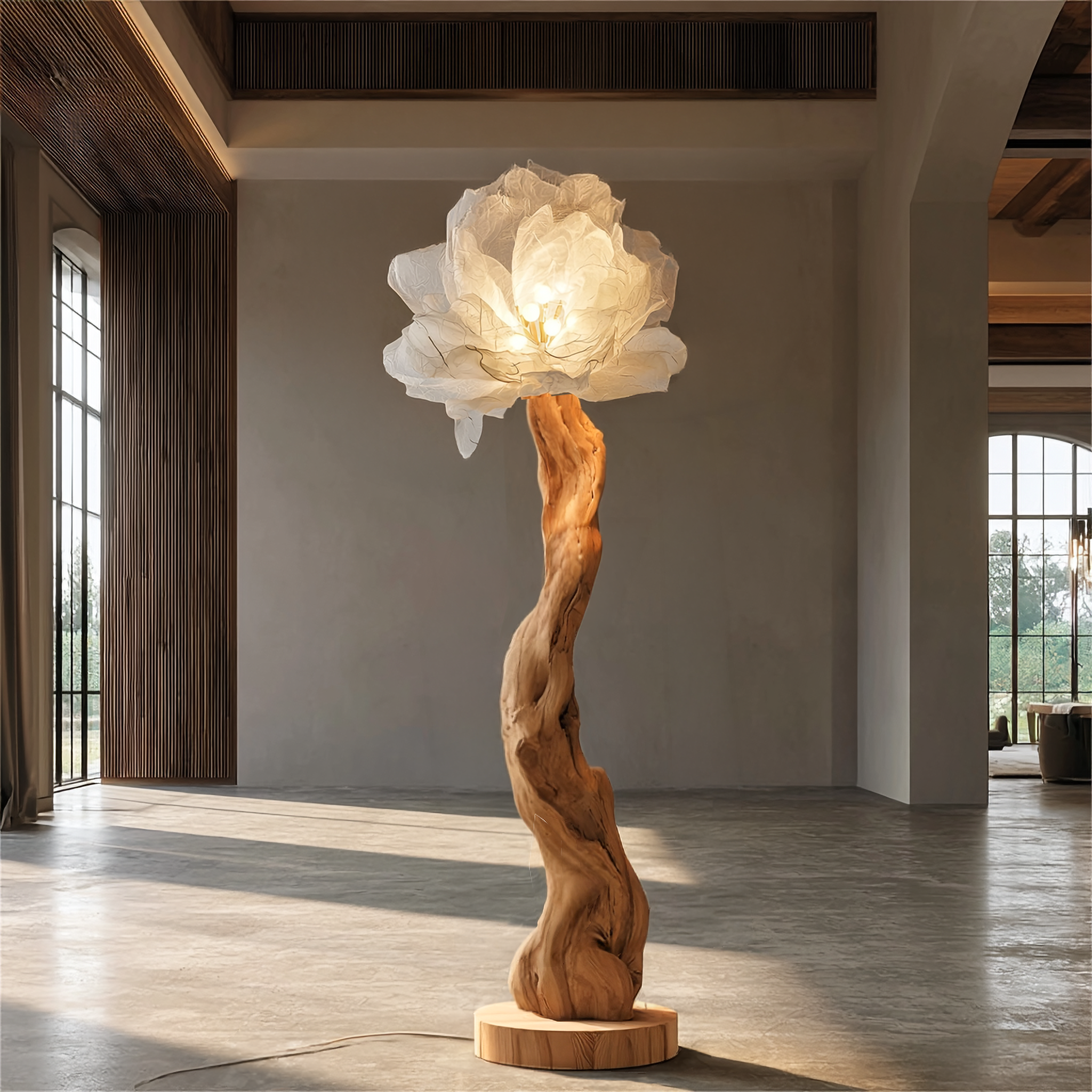 Organic Standing Lamp Sculptural Bloom Design For Living Room