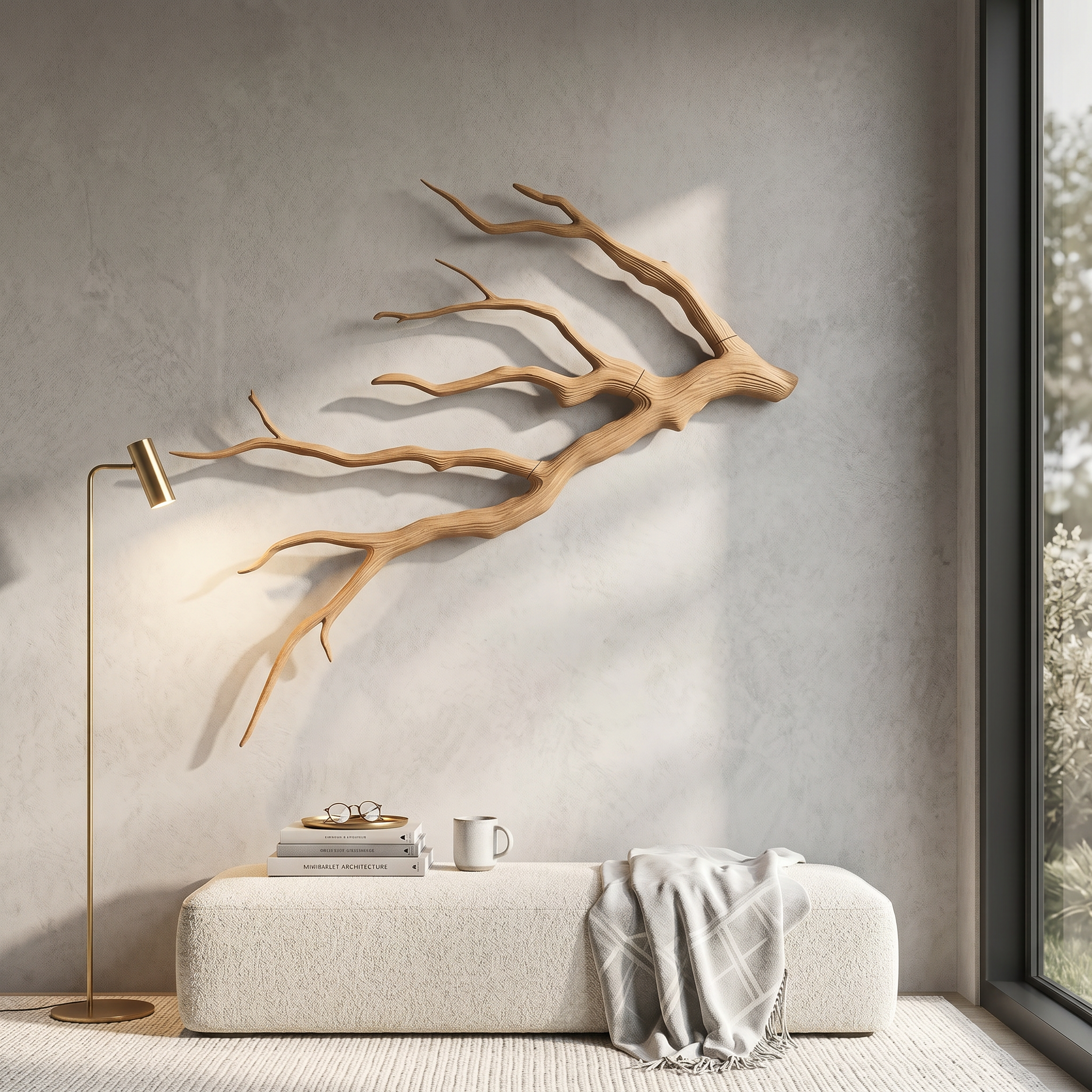 Sculptural Tree Branch Wall Decor Nature Inspired Design For Living Room