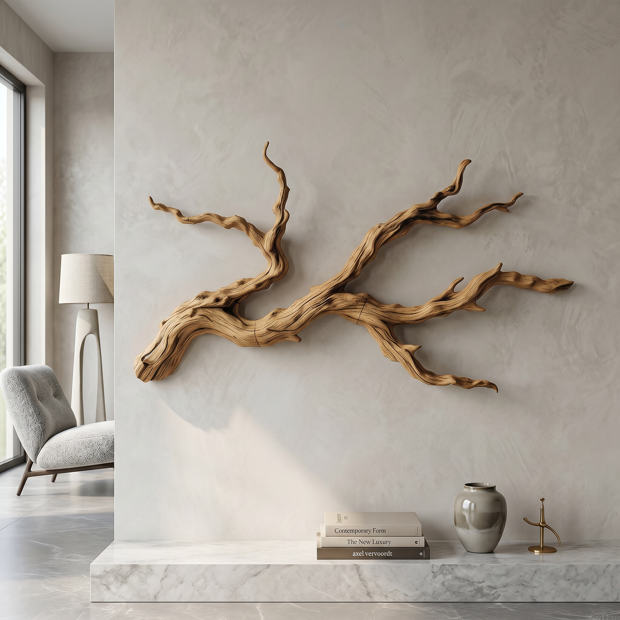 Handcrafted Branch Wall Decor Nature Inspired Sculpture For Living Room