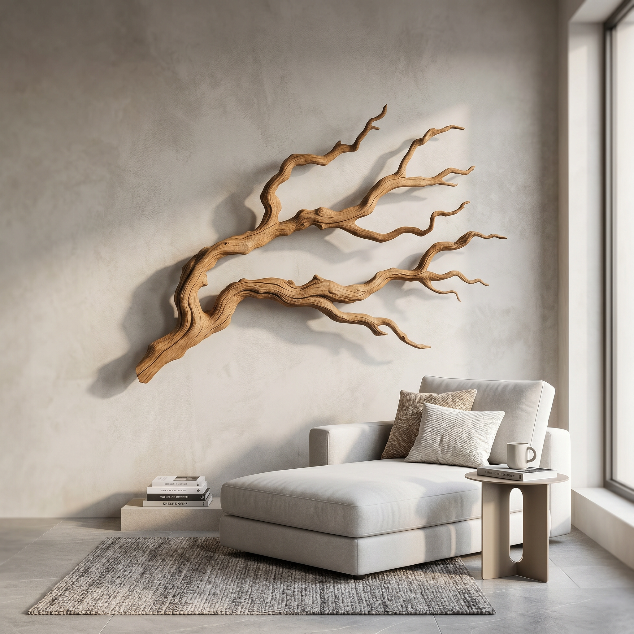 Nature Inspired Branch Wall Art Organic Sculptural Design For Living Room