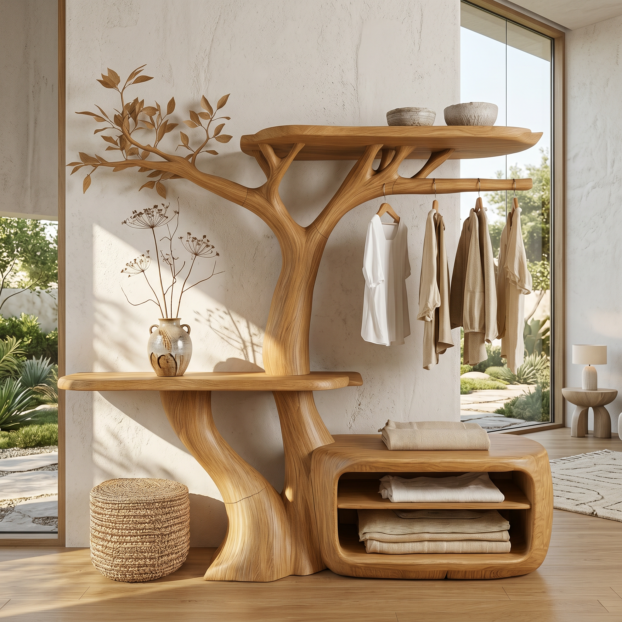 Contemporary Bedroom Clothes Rack Tree Coat Rack Bedroom And Dressing Room