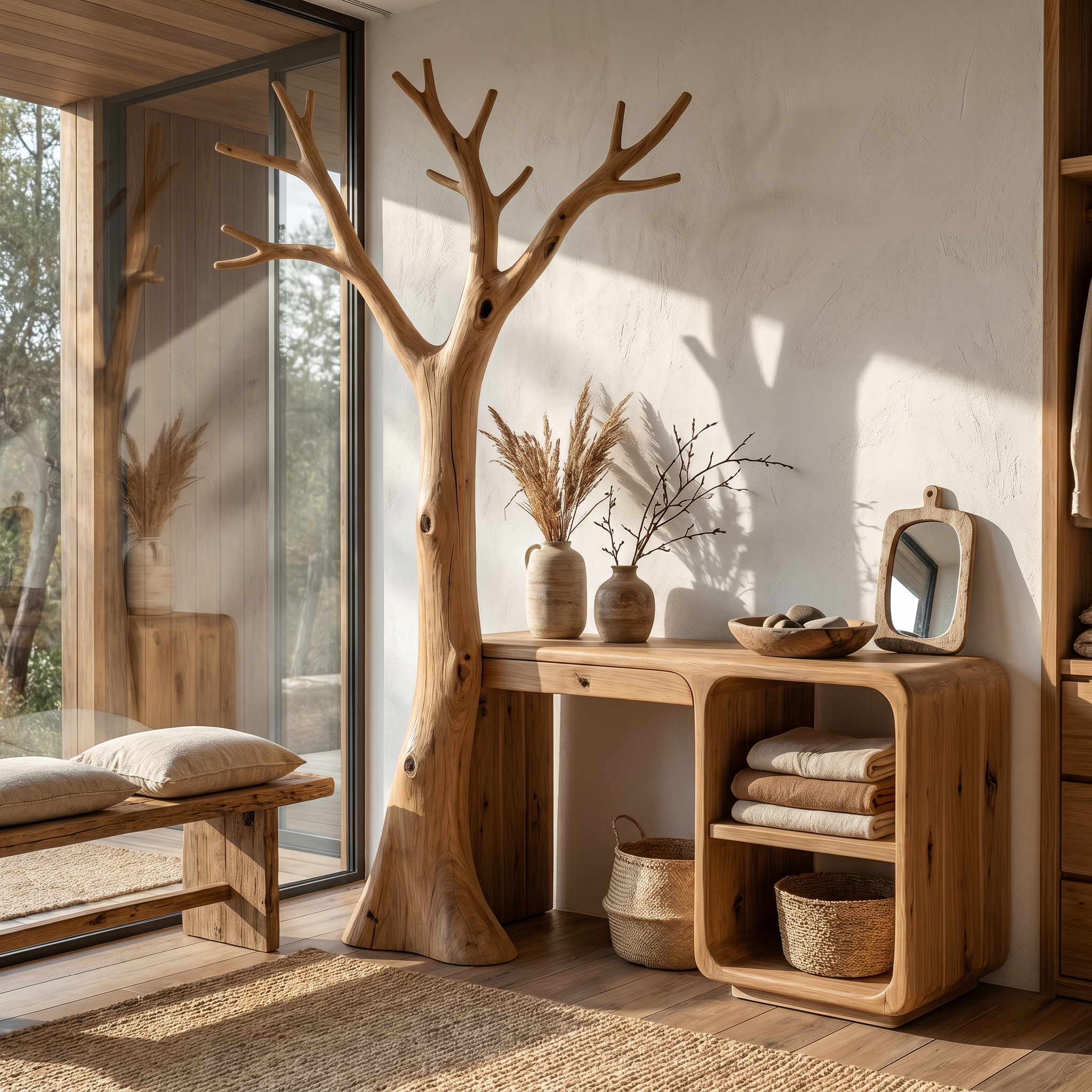 Contemporary Corner Makeup Vanity Bedroom Or Walk In Closet