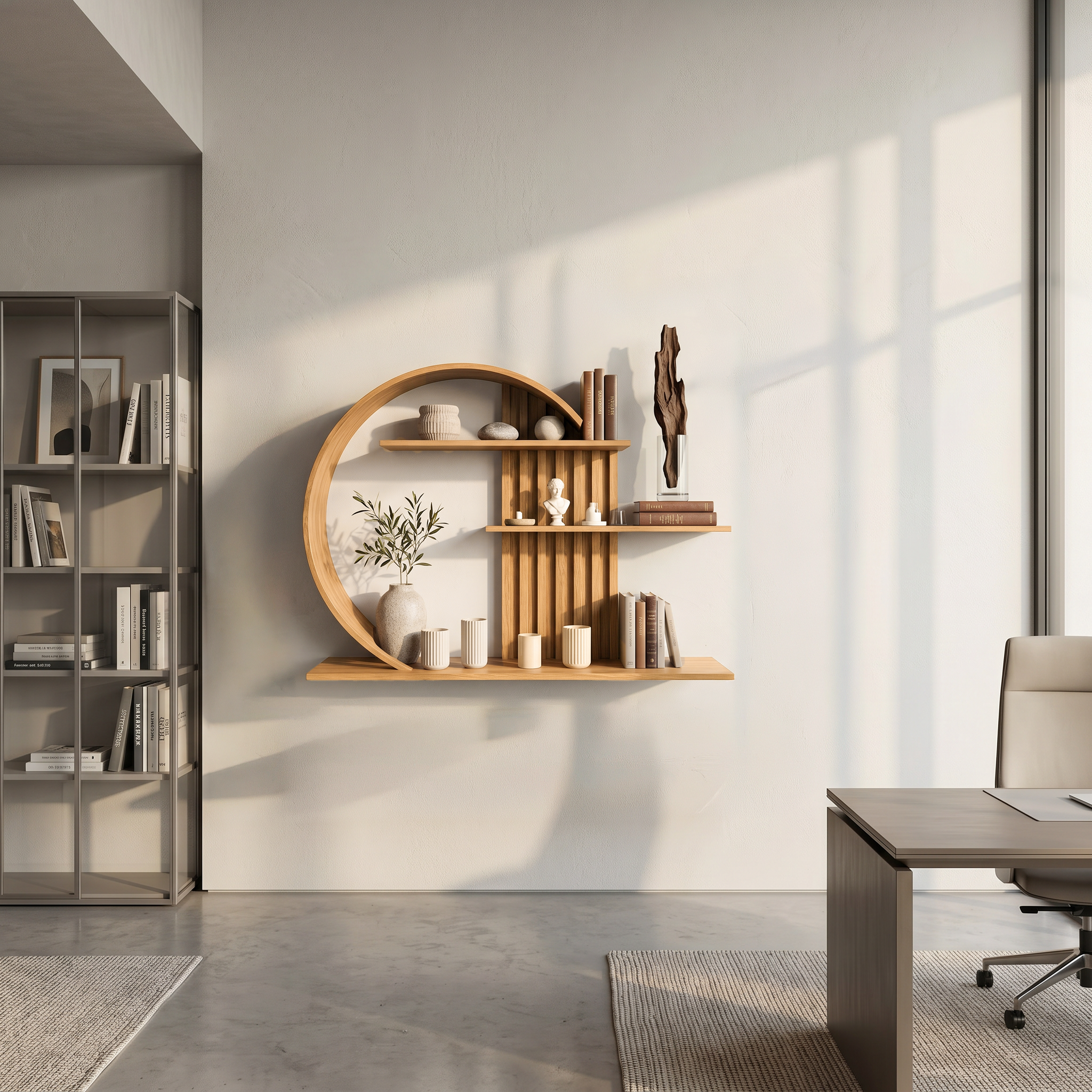 Modern Zen Wall Decor Shelf Living Room And Harmony Room