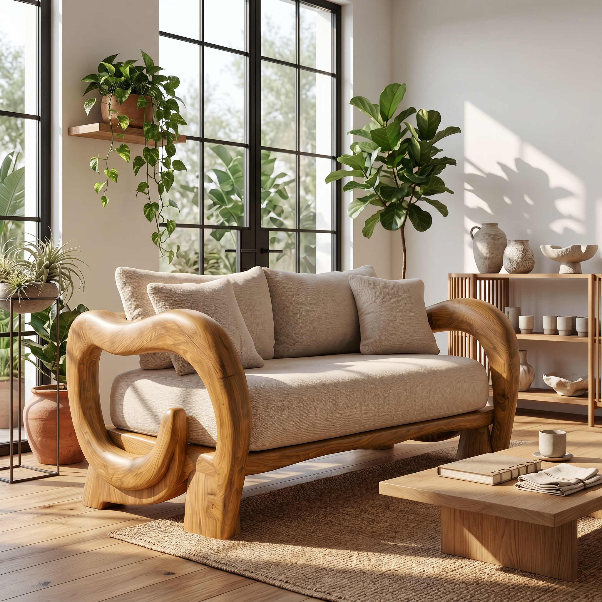 Handcrafted Sofa Frame For Living Room