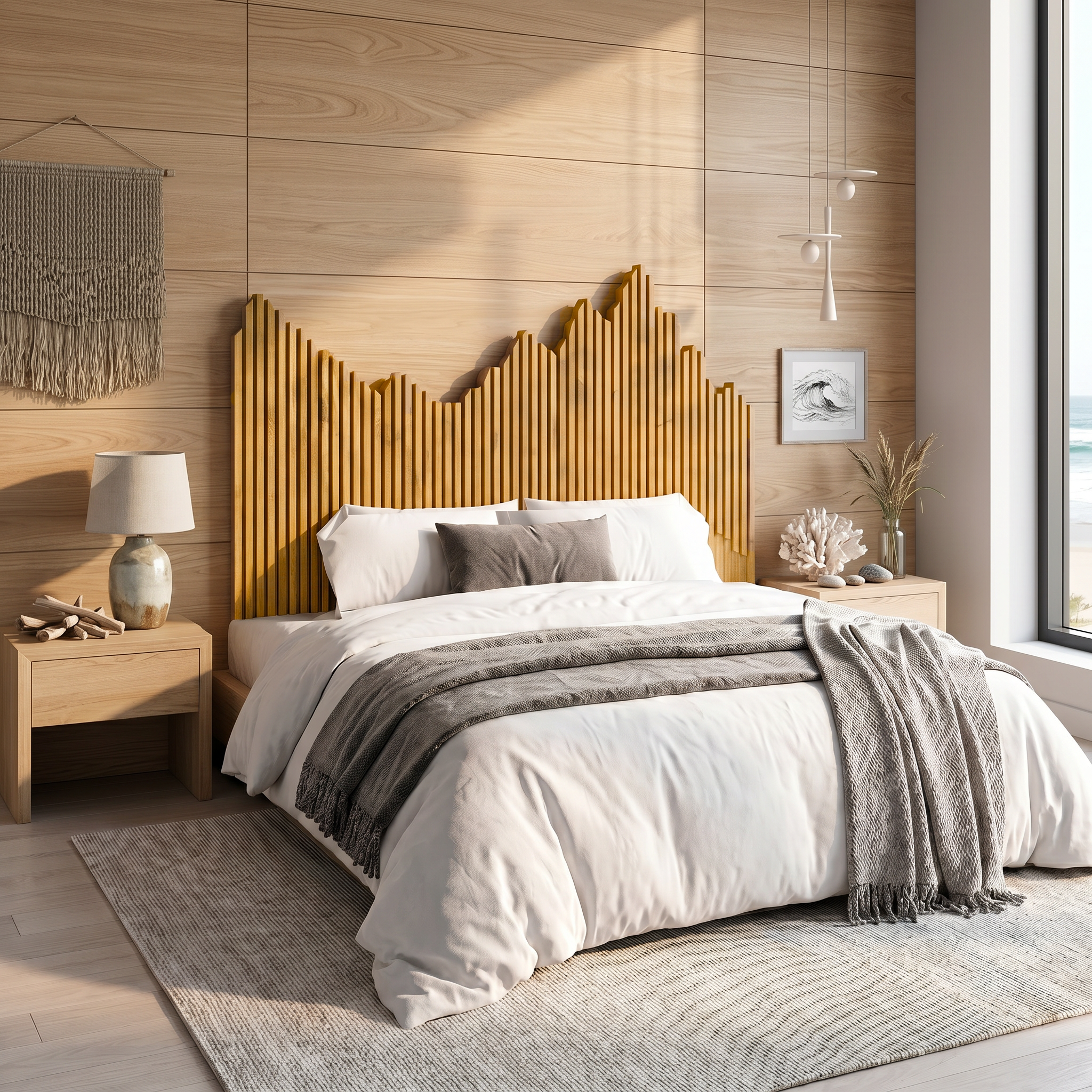 Organic Headboard Wooden Bed Headboard For Bedroom