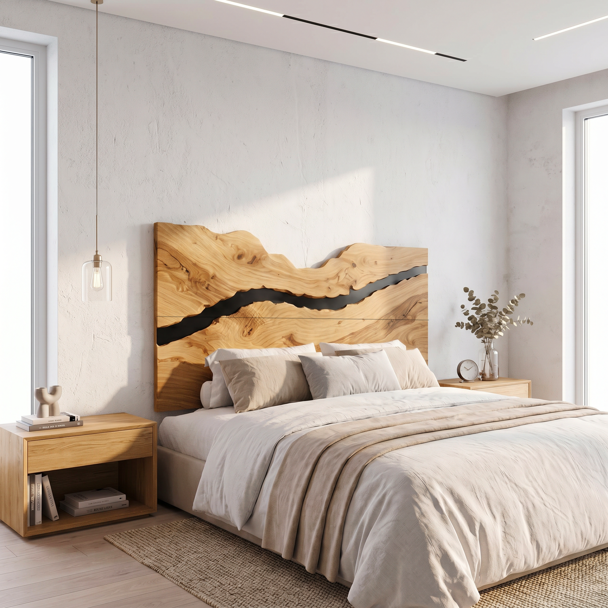 Rustic Headboard Slatted Bed Headboard For Bedroom