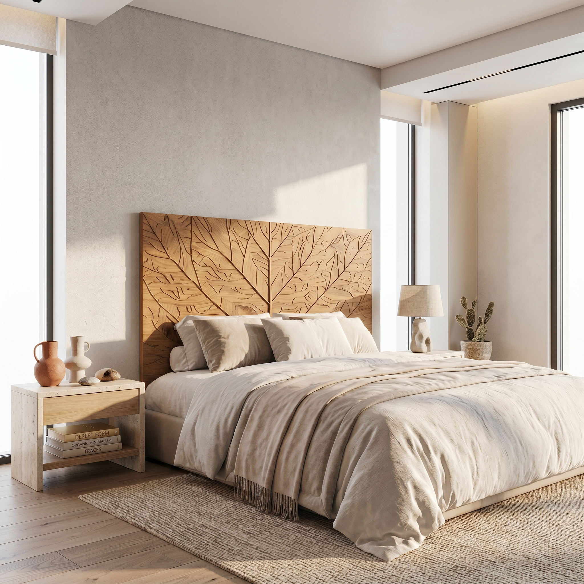 Contemporary Tree Ring Headboard Wooden Bed Headboard For Bedroom