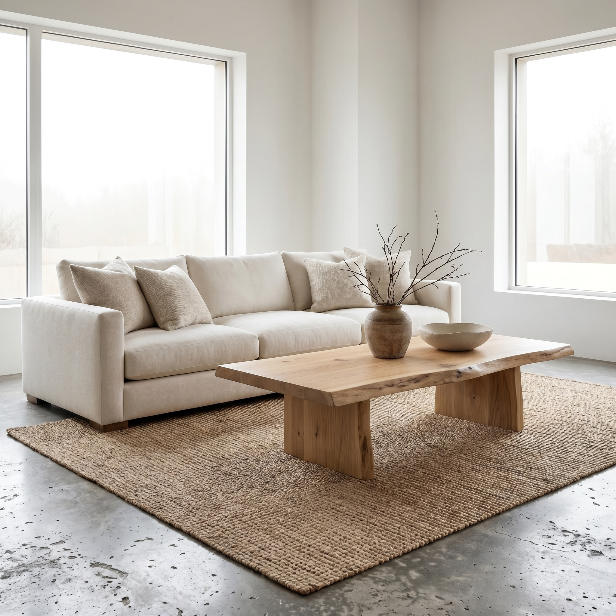 Rustic Wooden Coffee Table For Living Room