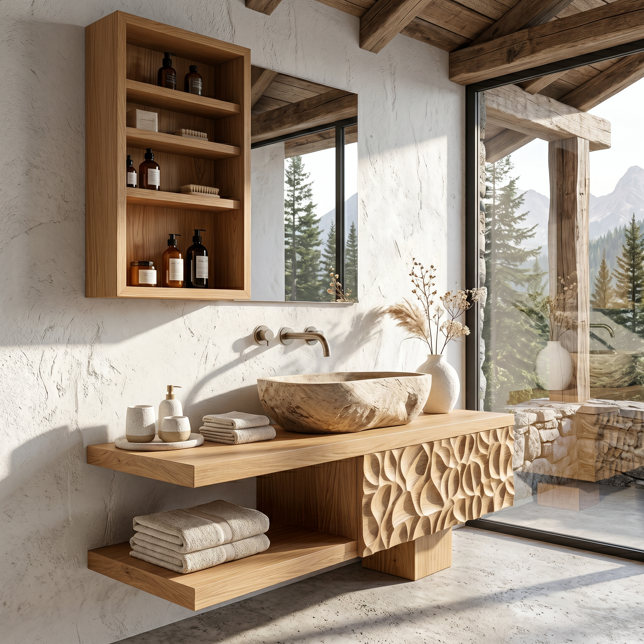 Handcrafted Floating Bathroom Vanity For Bathroom
