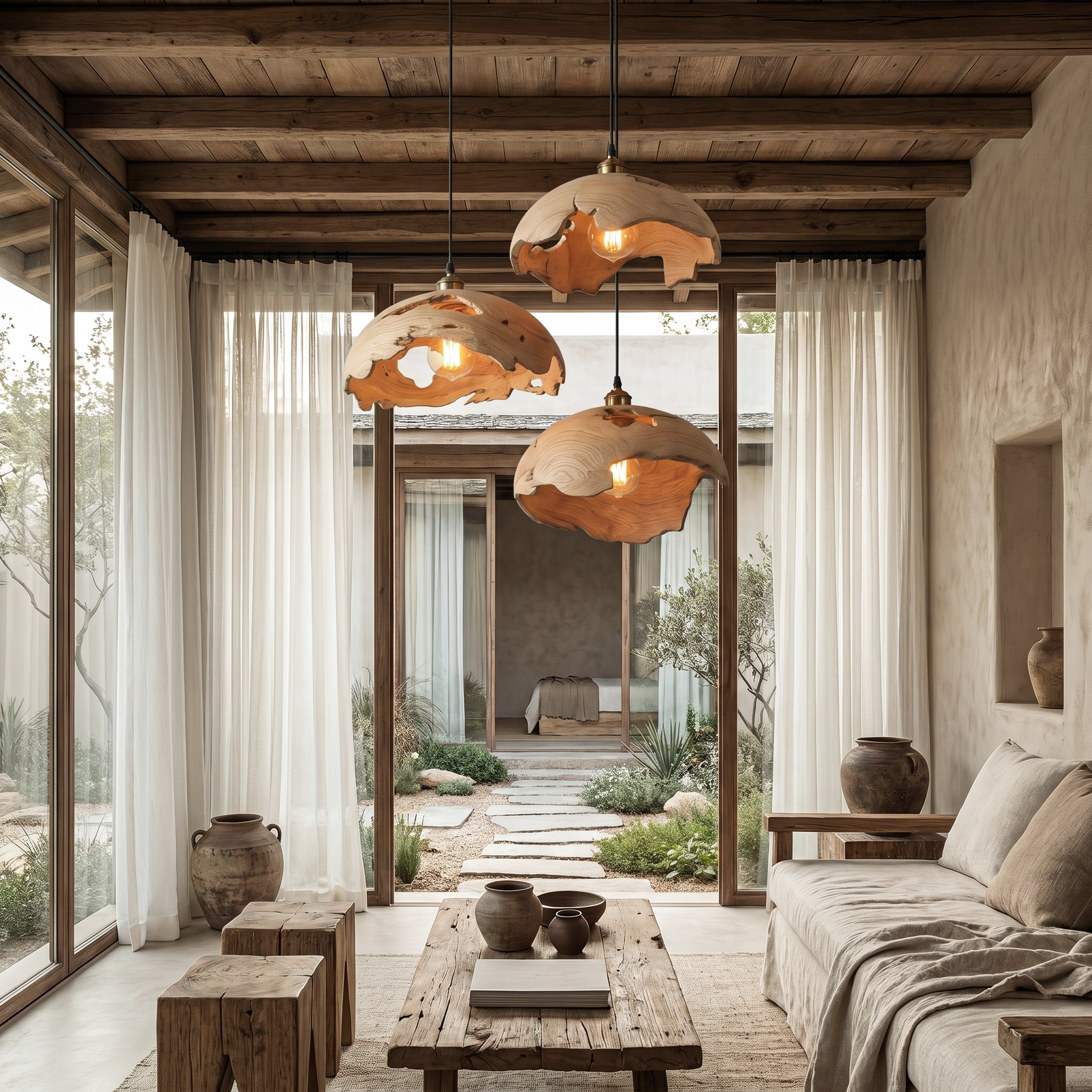 Modern Organic Pendant Lamp For Dining Room And Kitchen