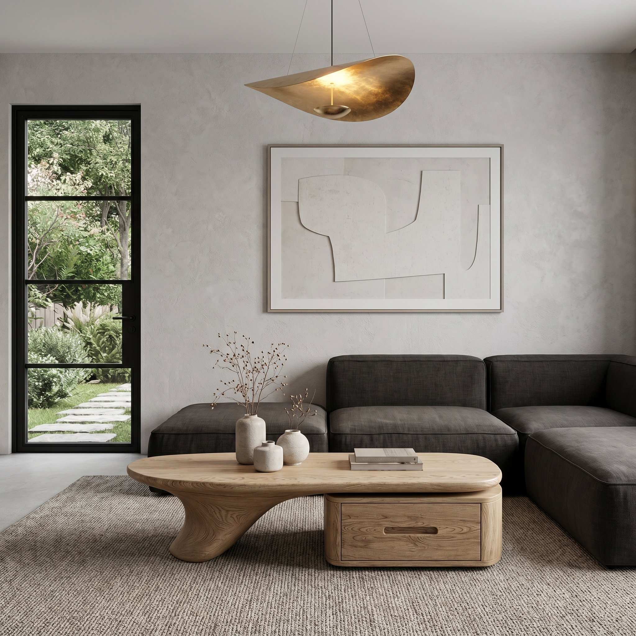 Modern Coffee Table With Built In Drawer Storage For Living Room