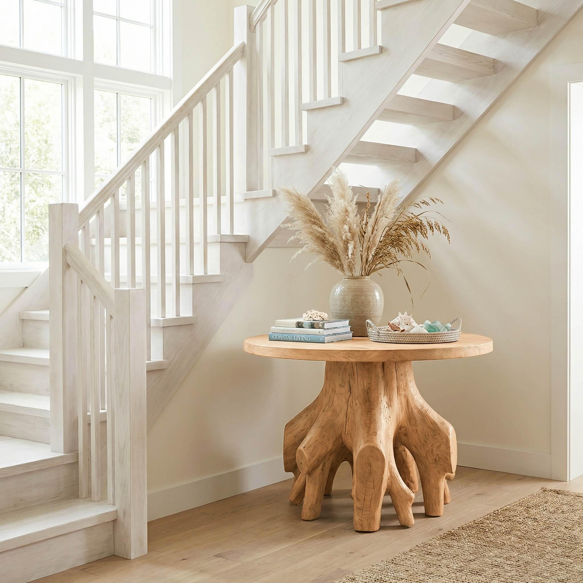 Organic Sculptural Foyer Table For Entryway Or Living Room