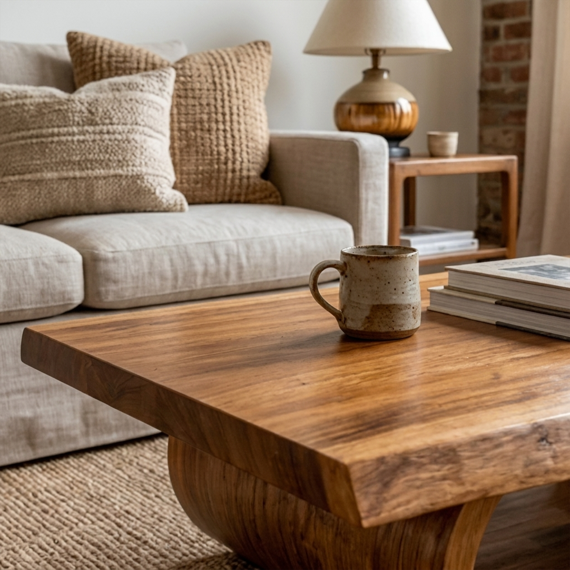 Mid Century Wave Coffee Table Living Room And Sitting Room