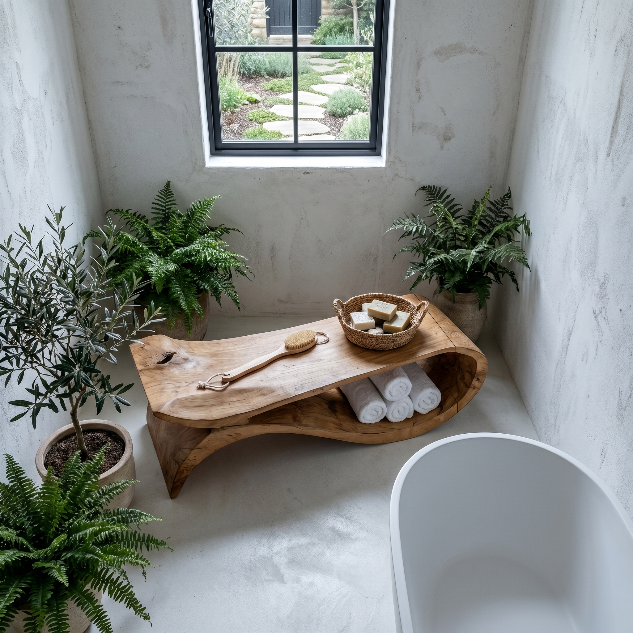 Modern Shower Bench For Bathroom