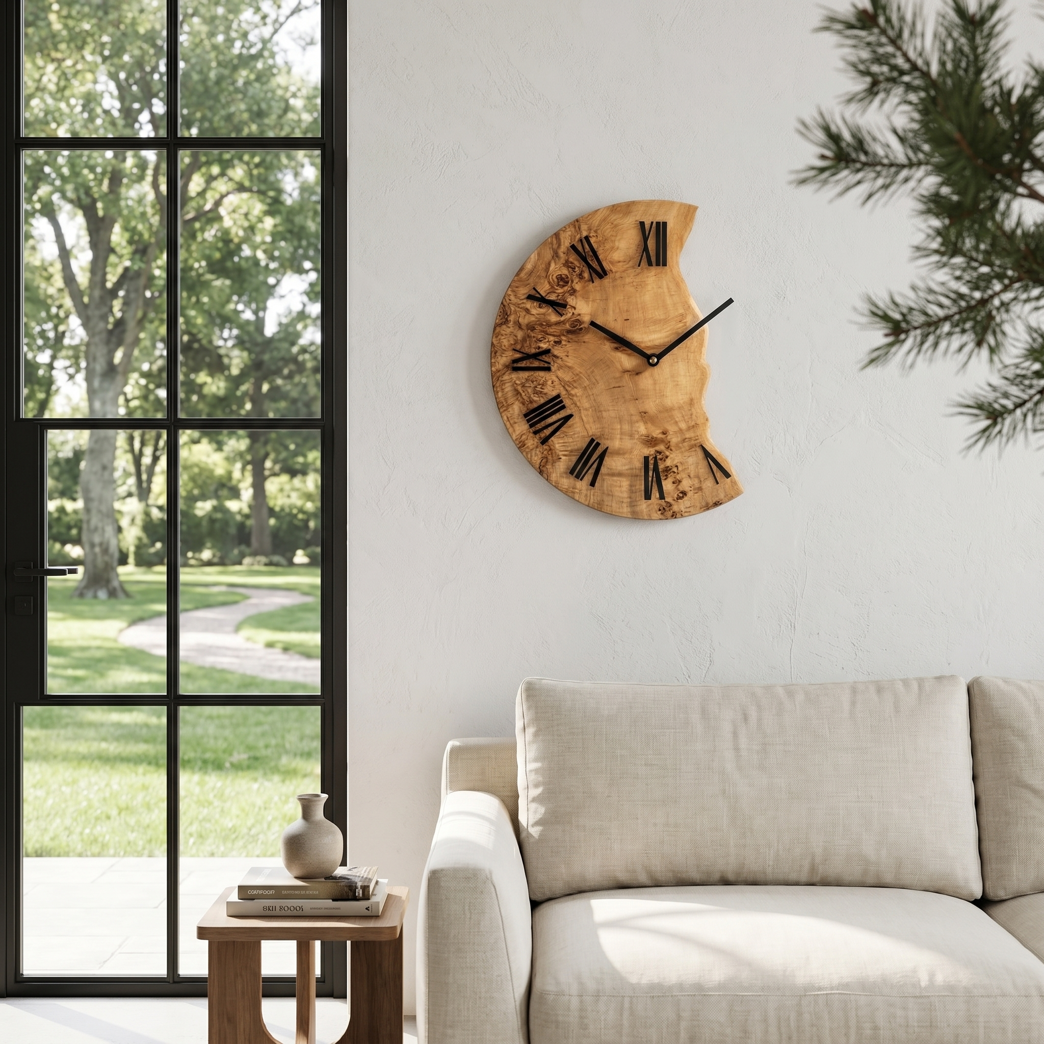 Organic Live Edge Clock For Home Decor